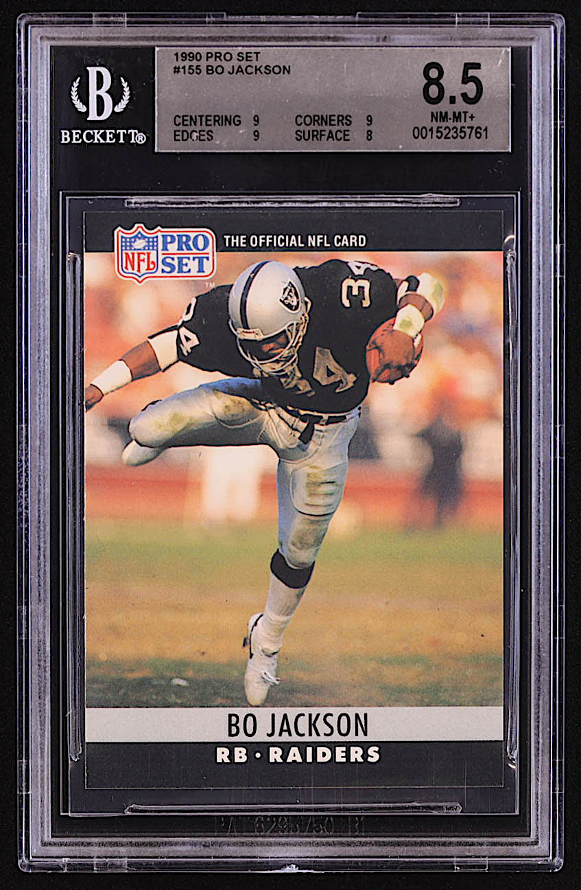 Bo Jackson 1990 Pro Set #155 (BGS 8.5) at PristineAuction.com Bo Jackson 1990 Pro Set #155 (BGS 8.5) at PristineAuction.com