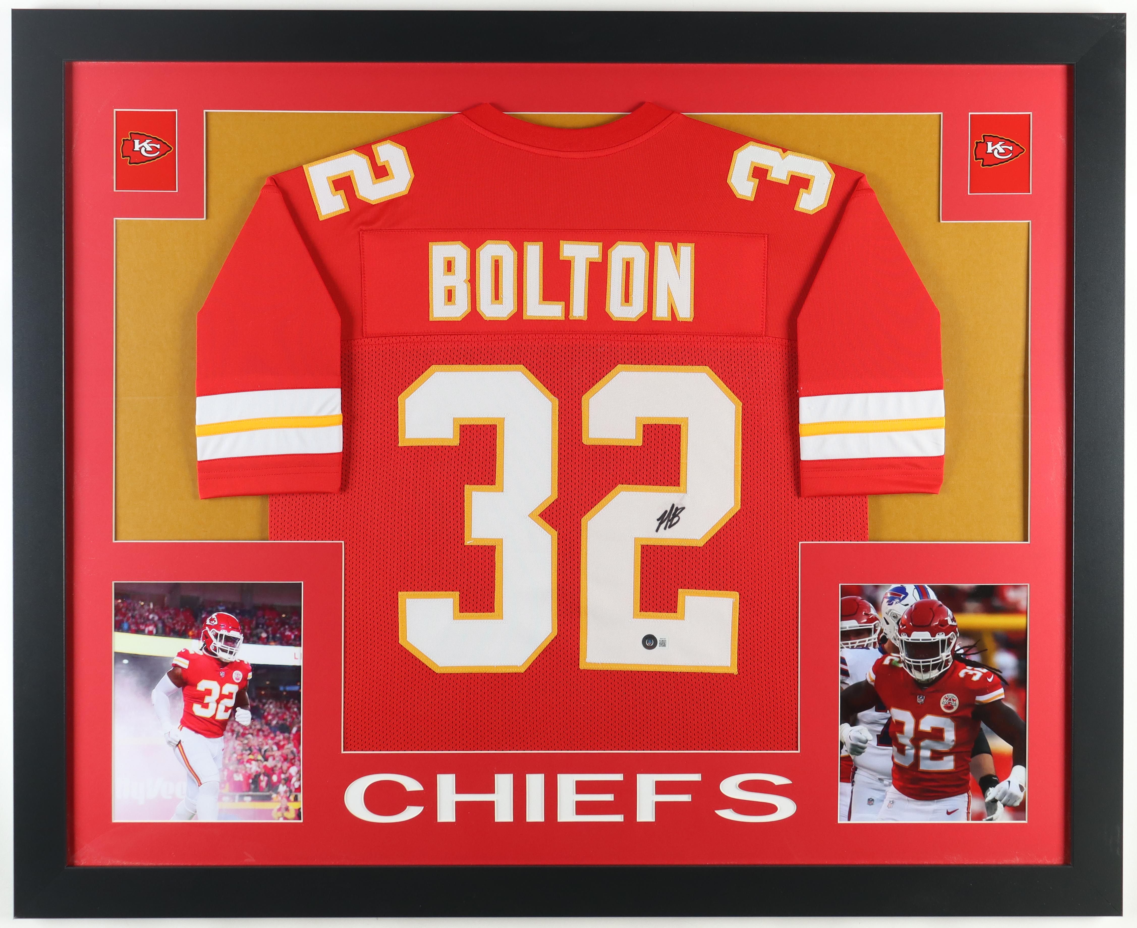 Nick Bolton Signed Custom Framed Jersey Display (Beckett) at PristineAuction.com Nick Bolton Signed Custom Framed Jersey Display (Beckett) at PristineAuction.com