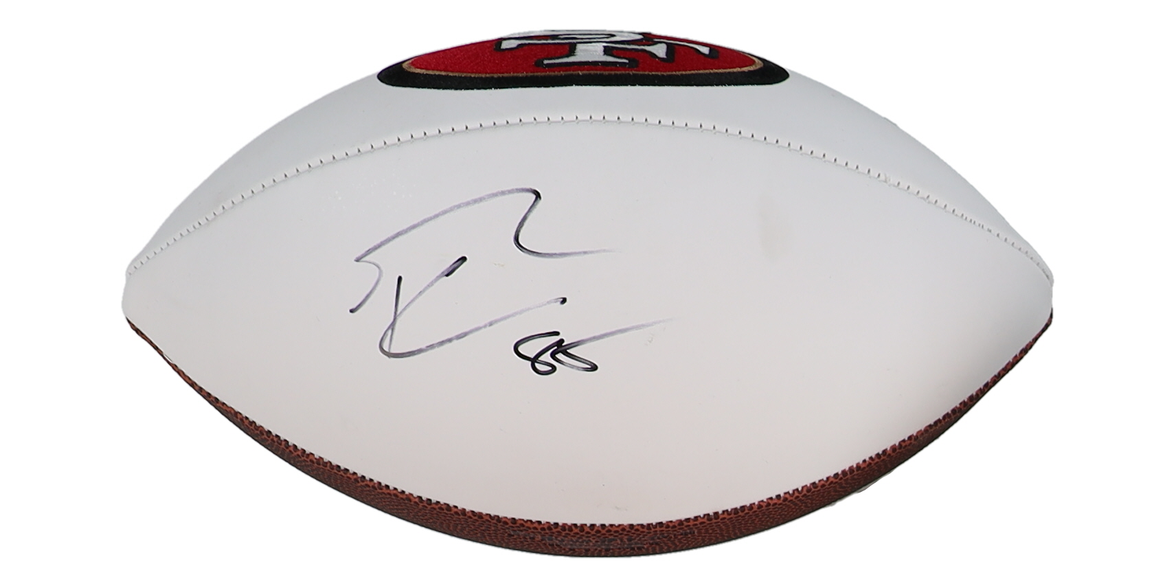 George Kittle Signed 49ers Logo Football (Beckett) at PristineAuction.com George Kittle Signed 49ers Logo Football (Beckett) at PristineAuction.com