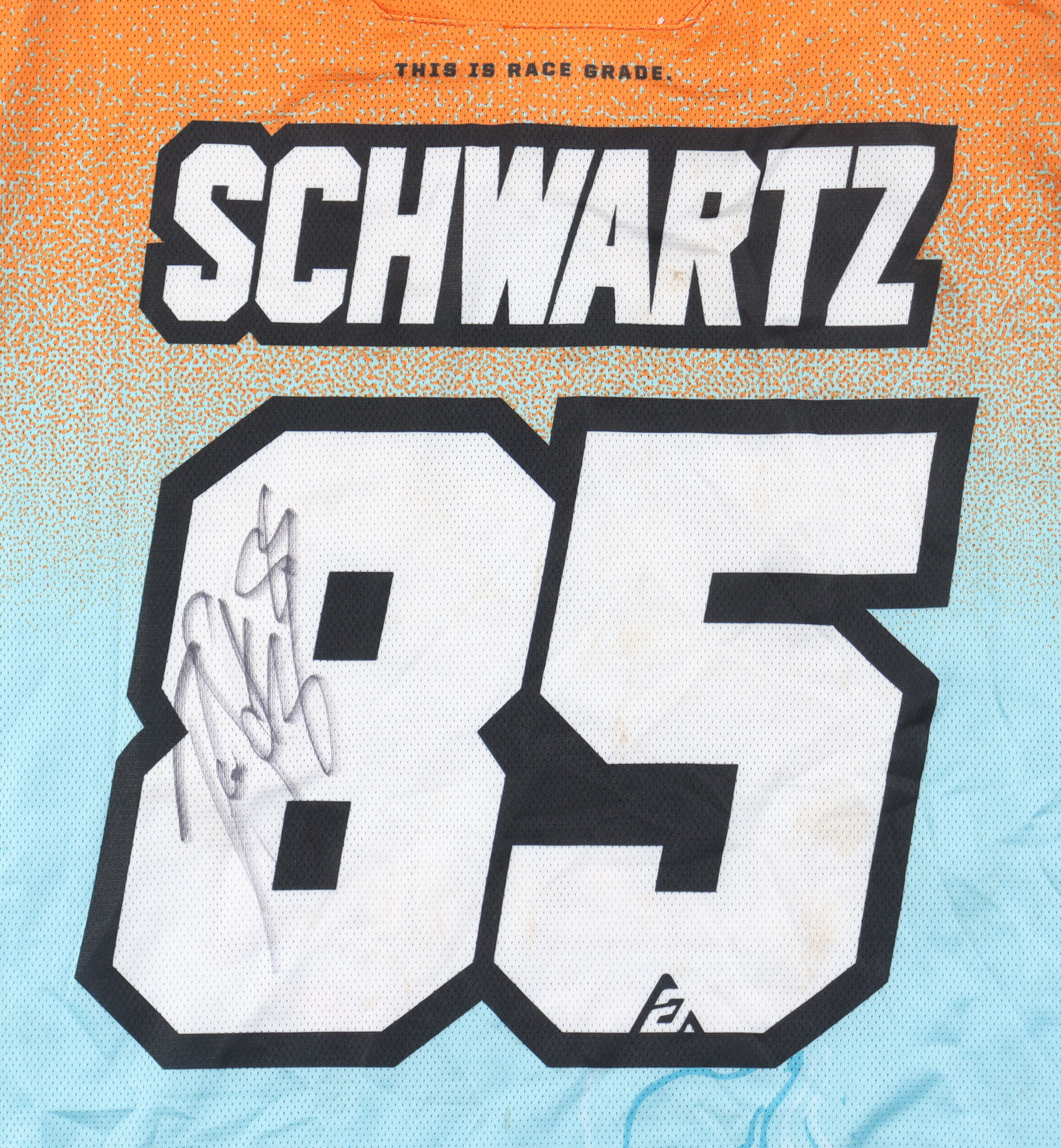 Dilan Schwartz Signed Race Worn Uniform with Jersey & Pants (PA) at PristineAuction.com Dilan Schwartz Signed Race Worn Uniform with Jersey & Pants (PA) at PristineAuction.com