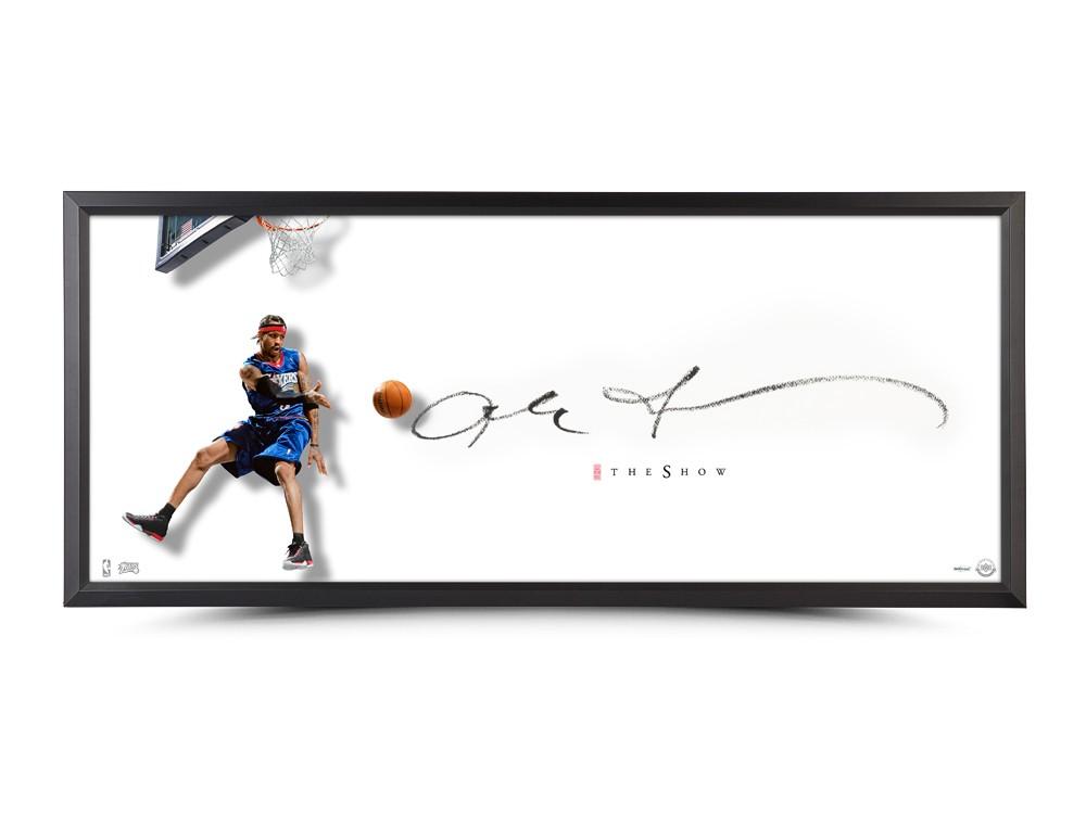 Allen Iverson Signed 76ers "The Show" Custom Framed Lithograph (UDA) at PristineAuction.com Allen Iverson Signed 76ers "The Show" Custom Framed Lithograph (UDA) at PristineAuction.com