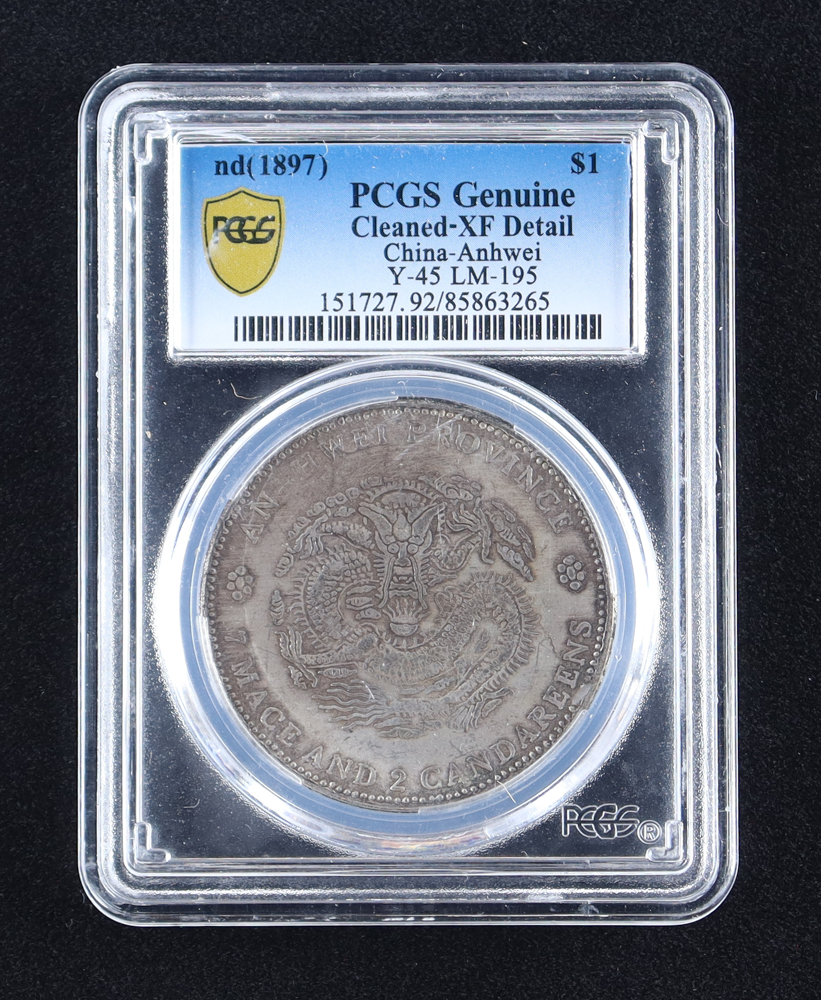 1897 China-Anhwei Y-45 LM-195 Silver Dollar $1 (PCGS Genuine) at PristineAuction.com 1897 China-Anhwei Y-45 LM-195 Silver Dollar $1 (PCGS Genuine) at PristineAuction.com