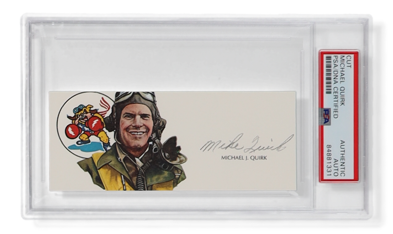 Michael Quirk Signed Cut With Portrait (PSA) at PristineAuction.com Michael Quirk Signed Cut With Portrait (PSA) at PristineAuction.com