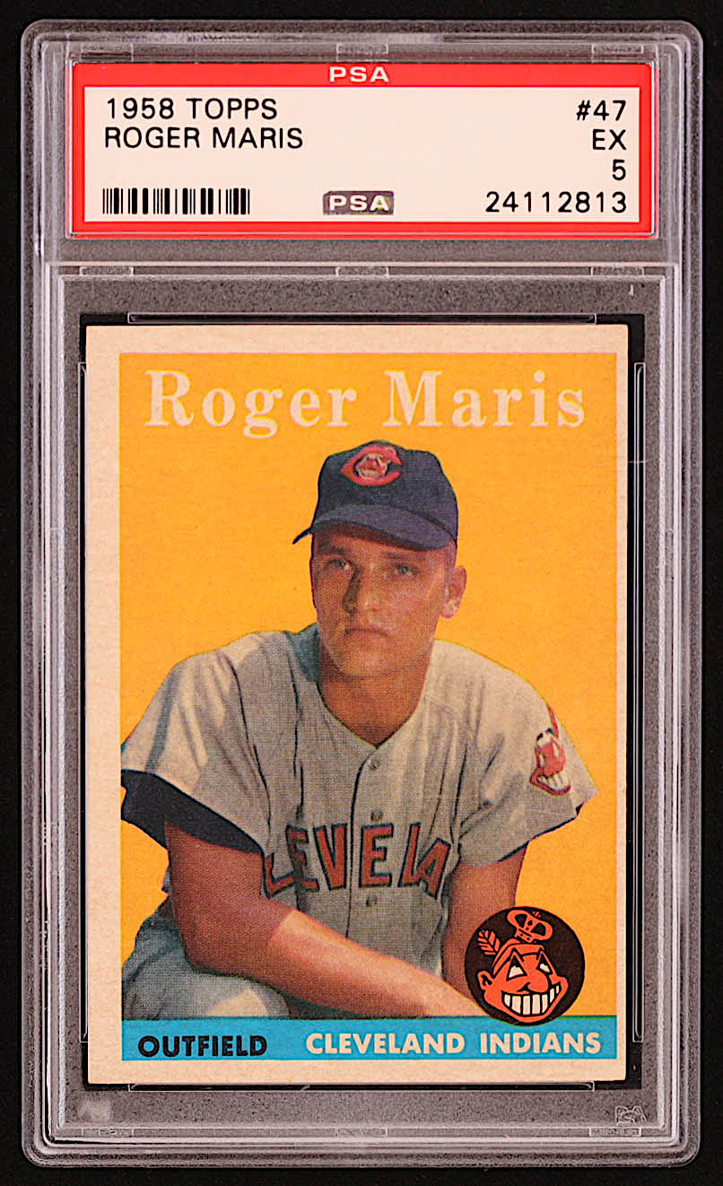 Roger Maris 1958 Topps #47 RC (PSA 5) at PristineAuction.com Roger Maris 1958 Topps #47 RC (PSA 5) at PristineAuction.com