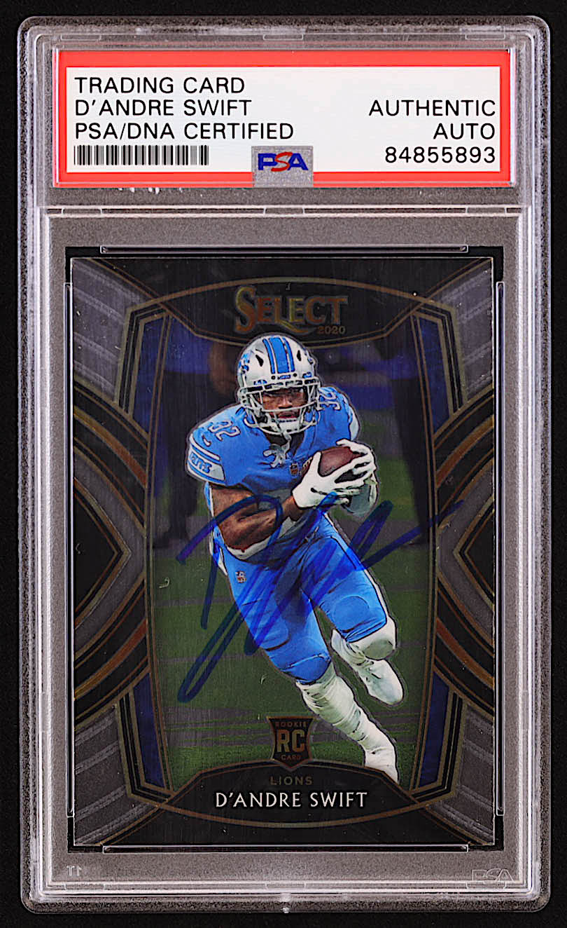 D'Andre Swift Signed 2020 Select #251 RC (PSA) at PristineAuction.com D'Andre Swift Signed 2020 Select #251 RC (PSA) at PristineAuction.com