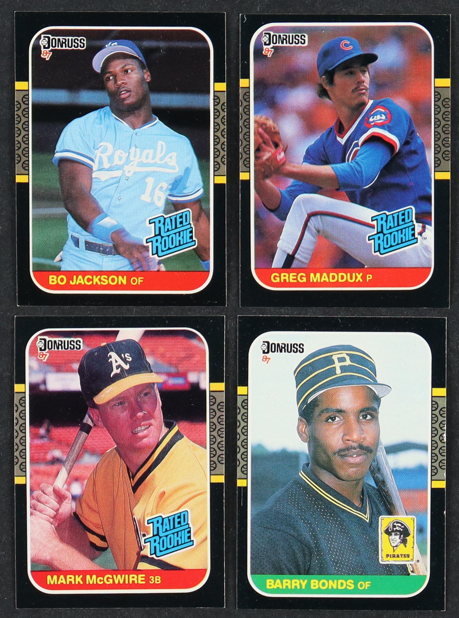 1987 Donruss Baseball Complete Factory Set of (660) Cards with Greg Maddux #36 RC, Barry Bonds #361 RC, Mark McGwire #46 at PristineAuction.com 1987 Donruss Baseball Complete Factory Set of (660) Cards with Greg Maddux #36 RC, Barry Bonds #361 RC, Mark McGwire #46 at PristineAuction.com