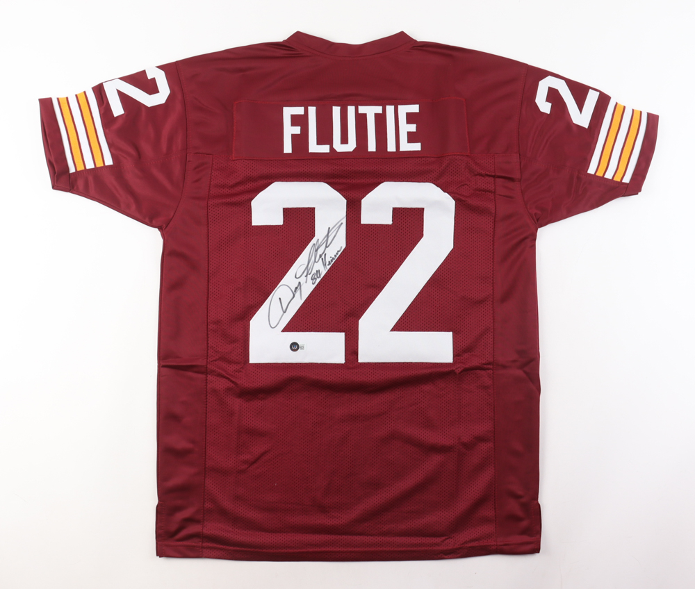 Doug Flutie Signed Jersey Inscribed "84 Heisman" (Beckett) at PristineAuction.com Doug Flutie Signed Jersey Inscribed "84 Heisman" (Beckett) at PristineAuction.com