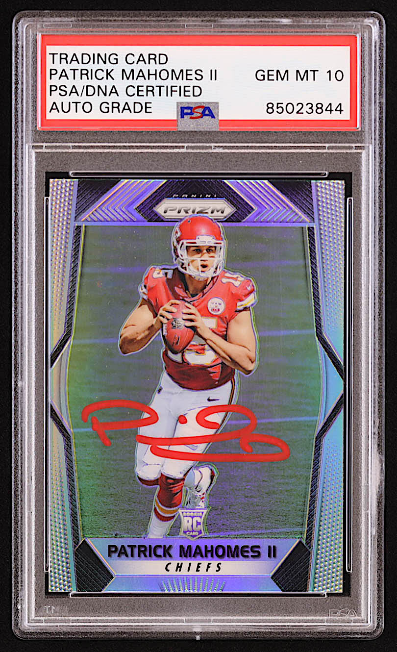 Patrick Mahomes II Signed 2017 Panini Prizm #269 RC (PSA | Auto 10) at PristineAuction.com Patrick Mahomes II Signed 2017 Panini Prizm #269 RC (PSA | Auto 10) at PristineAuction.com