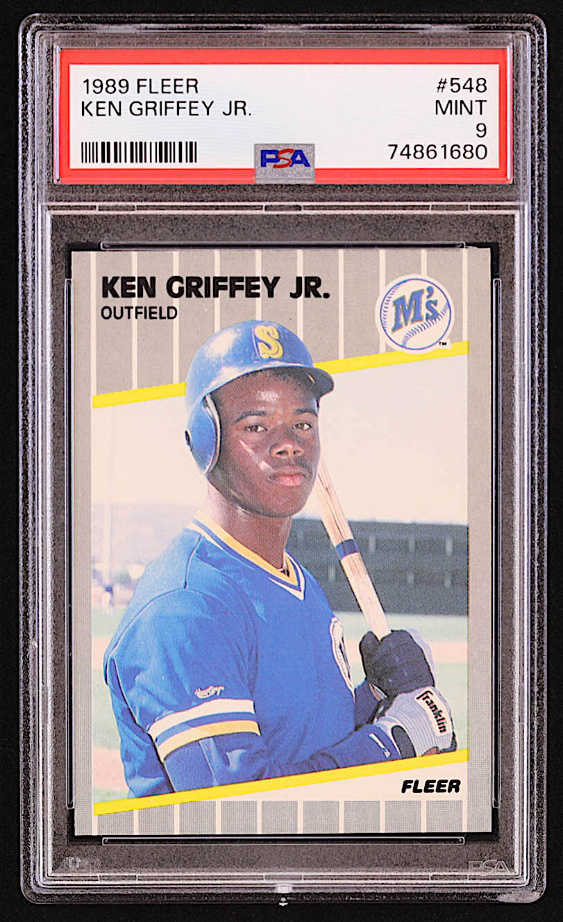 Ken Griffey Jr. 1989 Fleer #548 RC (PSA 9) at PristineAuction.com Ken Griffey Jr. 1989 Fleer #548 RC (PSA 9) at PristineAuction.com