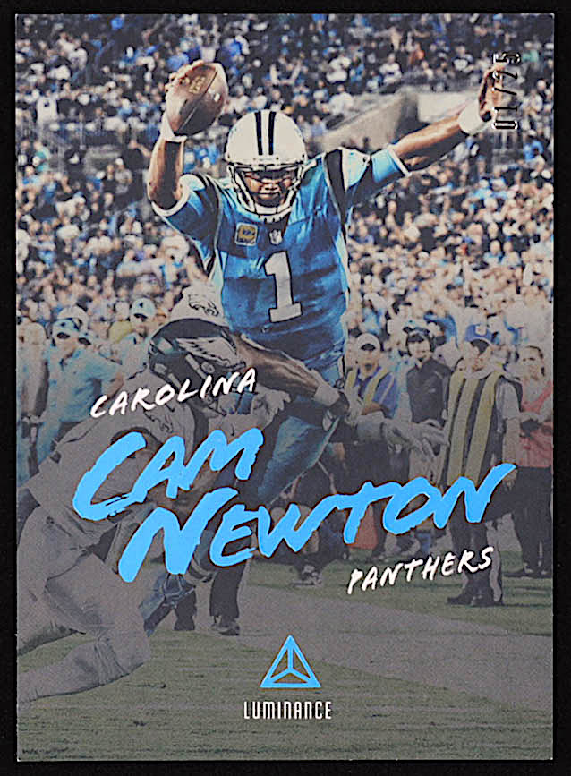 Cam Newton 2018 Panini Luminance Platinum Blue #62 #01/25 at PristineAuction.com Cam Newton 2018 Panini Luminance Platinum Blue #62 #01/25 at PristineAuction.com