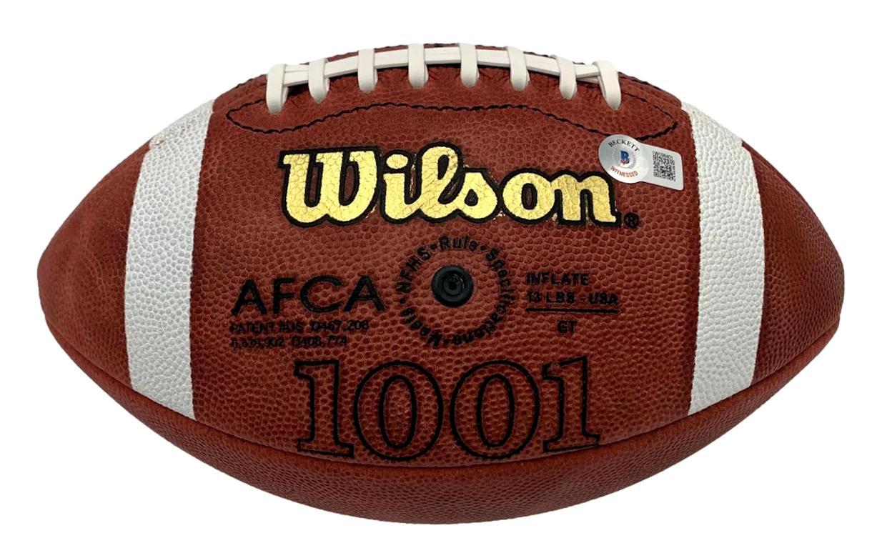 Michael Penix Jr. Signed Washington Huskies NCAA Football (Beckett) at PristineAuction.com Michael Penix Jr. Signed Washington Huskies NCAA Football (Beckett) at PristineAuction.com