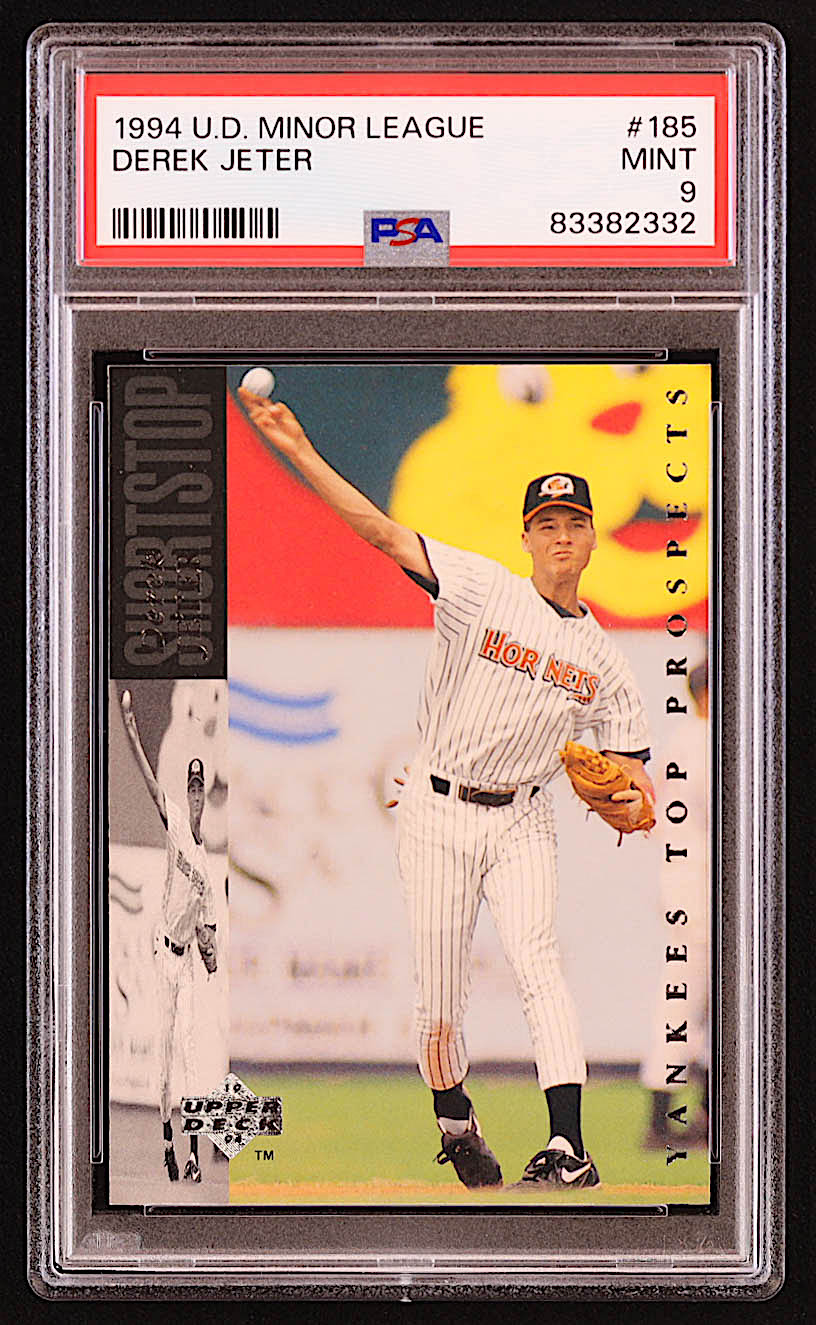 Derek Jeter 1994 Upper Deck Minors #185 RC (PSA 9) at PristineAuction.com Derek Jeter 1994 Upper Deck Minors #185 RC (PSA 9) at PristineAuction.com