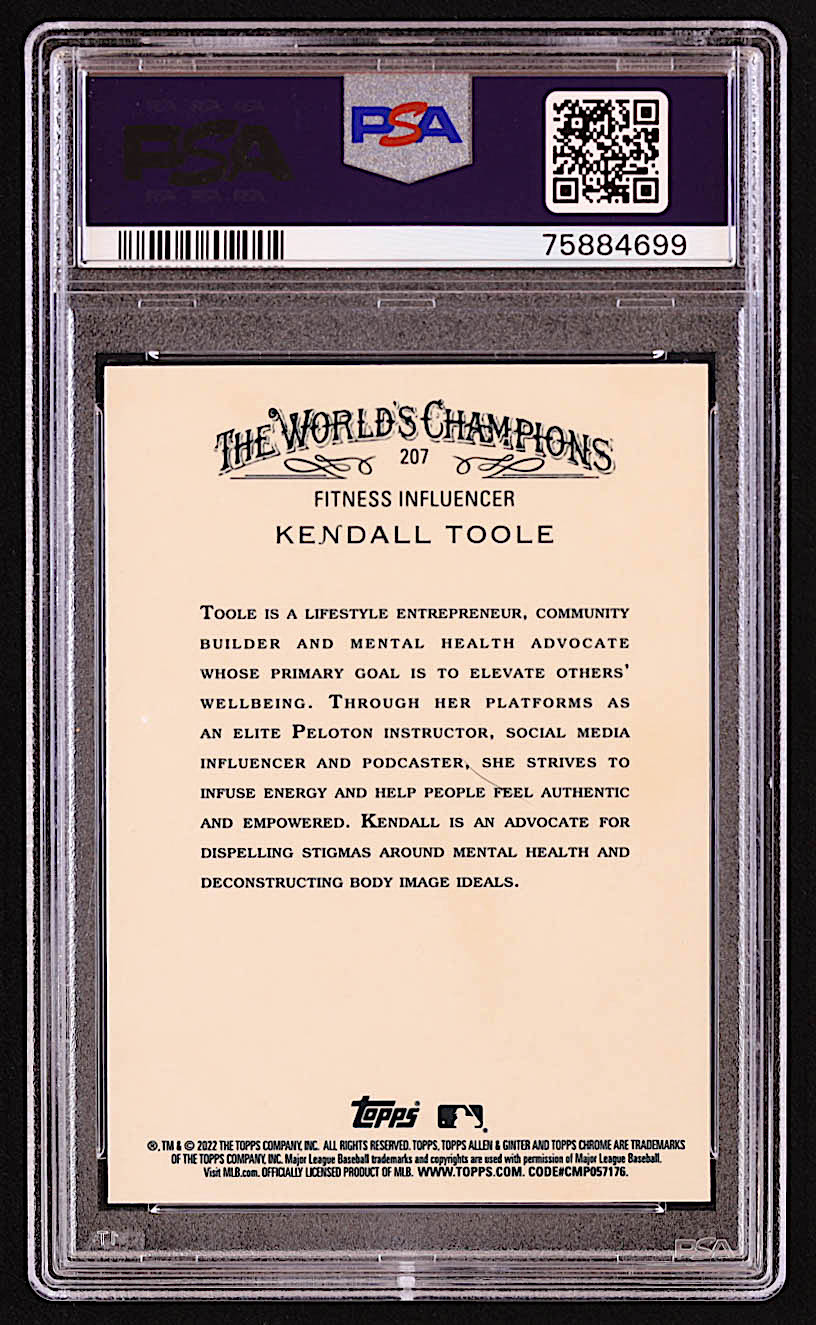 Kendall Toole 2022 Topps Allen and Ginter Chrome #207 (PSA 9) at PristineAuction.com Kendall Toole 2022 Topps Allen and Ginter Chrome #207 (PSA 9) at PristineAuction.com