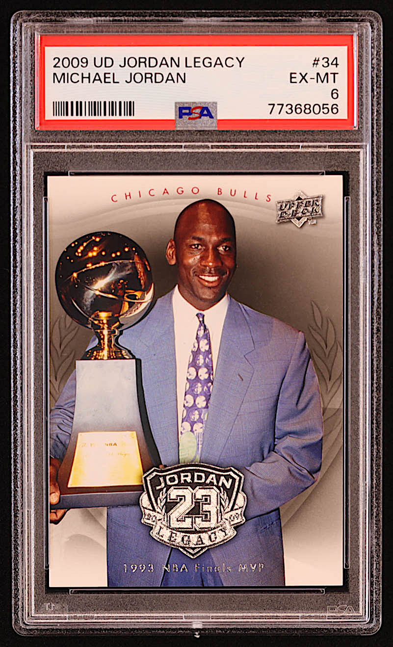 Michael Jordan 2009-10 Upper Deck Michael Jordan Legacy Collection #34 (PSA 6) at PristineAuction.com Michael Jordan 2009-10 Upper Deck Michael Jordan Legacy Collection #34 (PSA 6) at PristineAuction.com