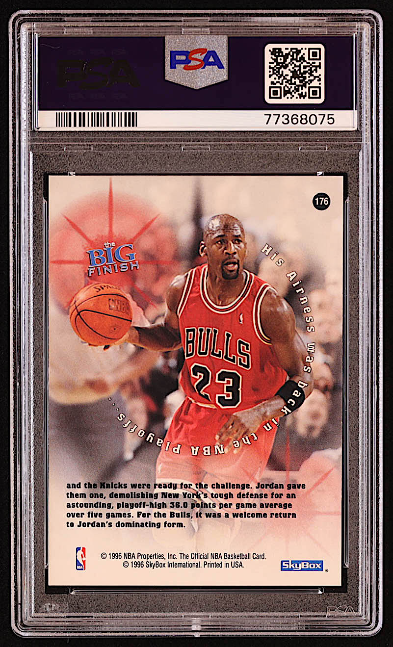Michael Jordan 1996-97 Hoops #176 BF (PSA 6) at PristineAuction.com Michael Jordan 1996-97 Hoops #176 BF (PSA 6) at PristineAuction.com