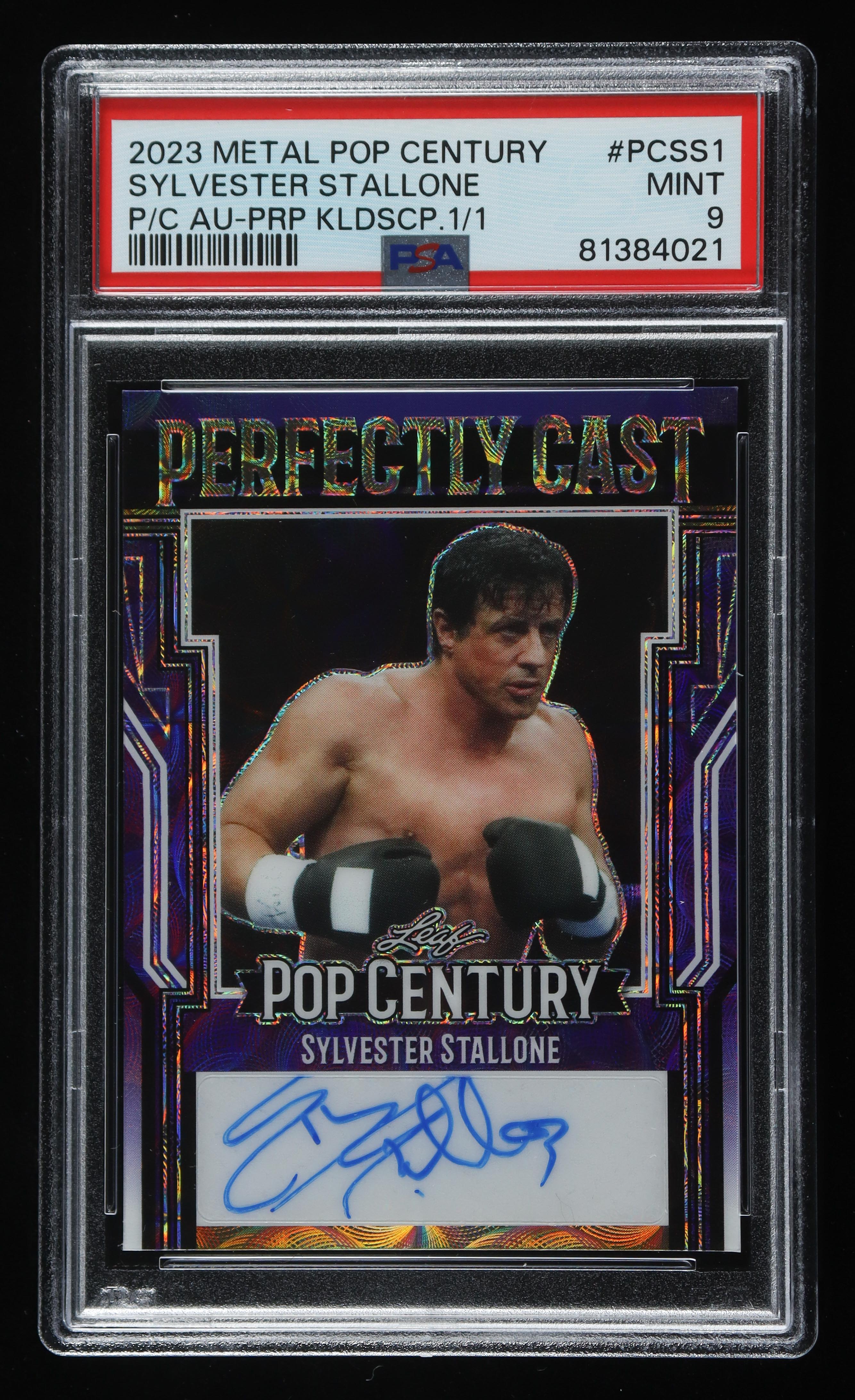 Sylvester Stallone 2023 Leaf Pop Century Metal Perfectly