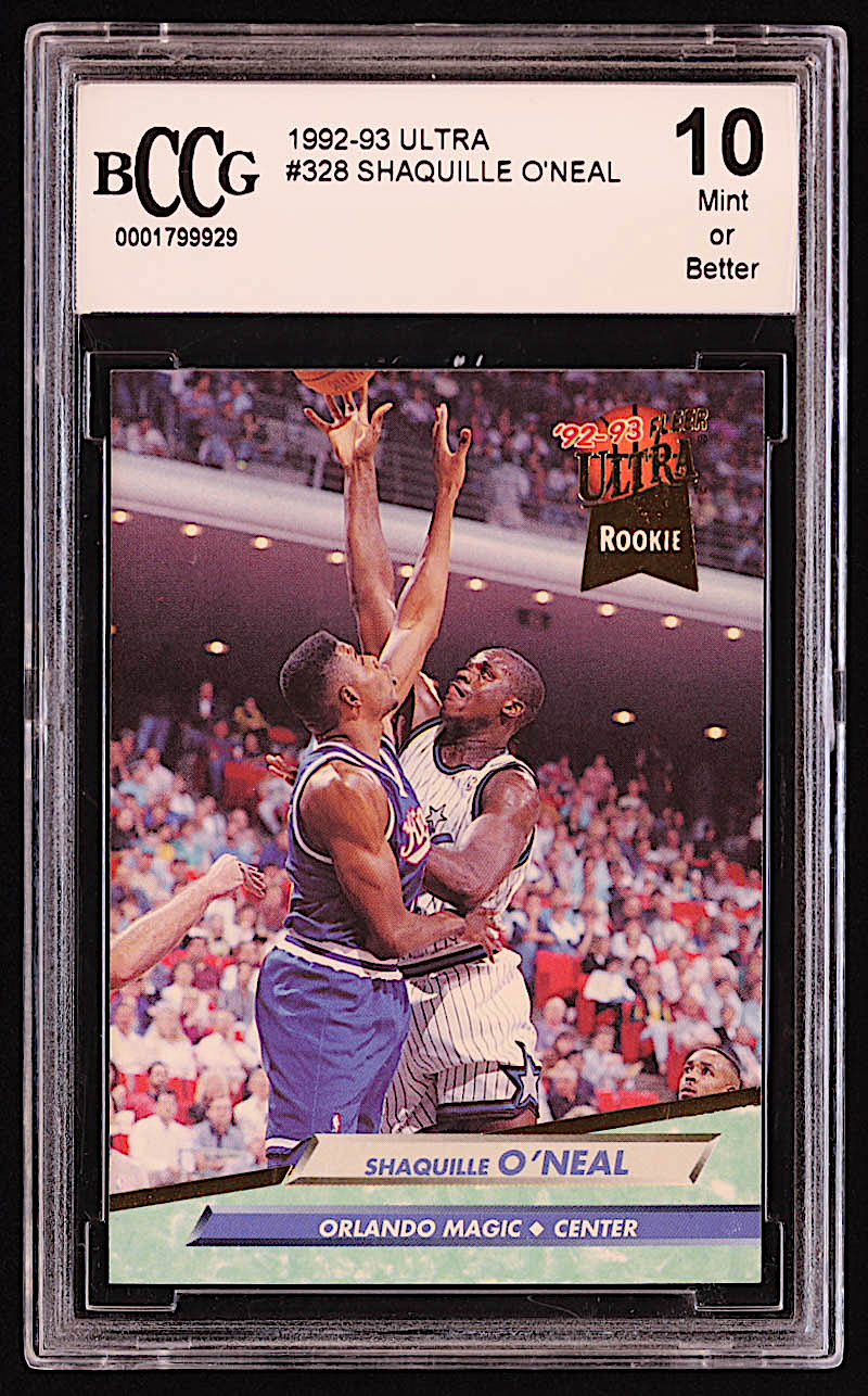 Shaquille O'Neal 1992-93 Ultra #328 RC (BCCG 10) at PristineAuction.com Shaquille O'Neal 1992-93 Ultra #328 RC (BCCG 10) at PristineAuction.com