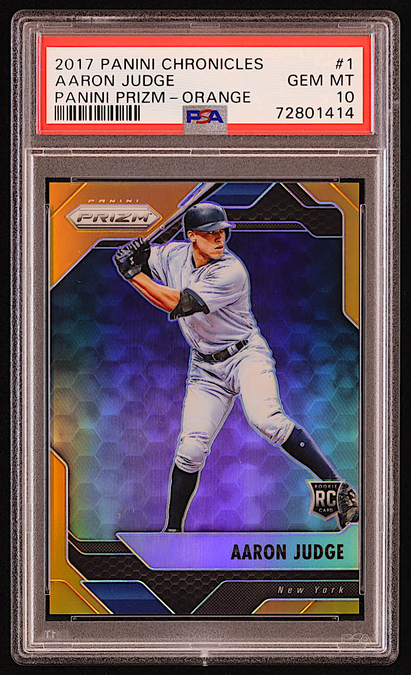 Aaron Judge 2017 Panini Prizm Orange #1 RC #297/399 (PSA 10) at PristineAuction.com Aaron Judge 2017 Panini Prizm Orange #1 RC #297/399 (PSA 10) at PristineAuction.com