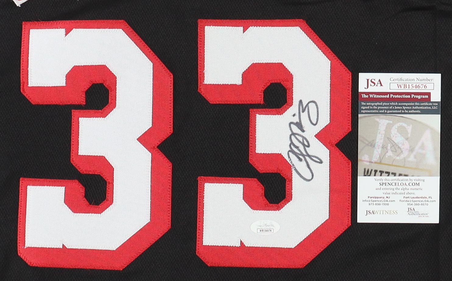 Alonzo Mourning Signed Jersey (JSA) at PristineAuction.com Alonzo Mourning Signed Jersey (JSA) at PristineAuction.com