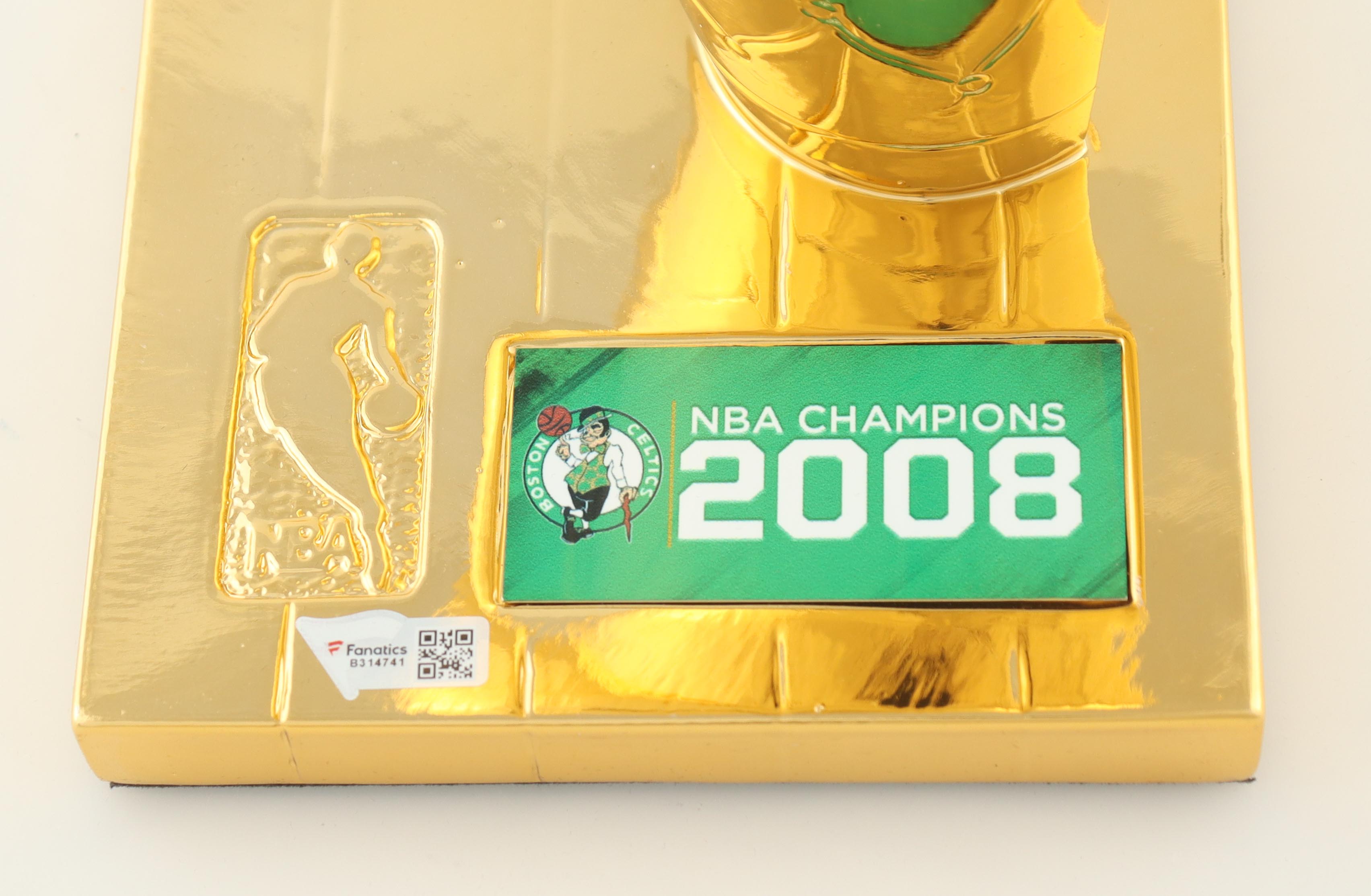 Kevin Garnett & Paul Pierce Signed Celtics 2008 NBA Champions Replica Trophy (Fanatics) at PristineAuction.com Kevin Garnett & Paul Pierce Signed Celtics 2008 NBA Champions Replica Trophy (Fanatics) at PristineAuction.com