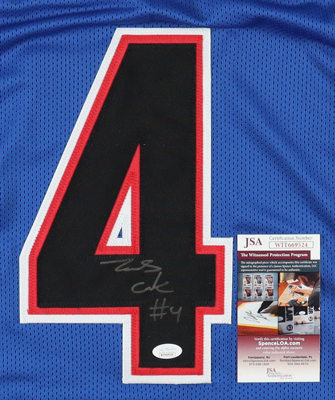 James Cook Signed Jersey (JSA) at PristineAuction.com James Cook Signed Jersey (JSA) at PristineAuction.com