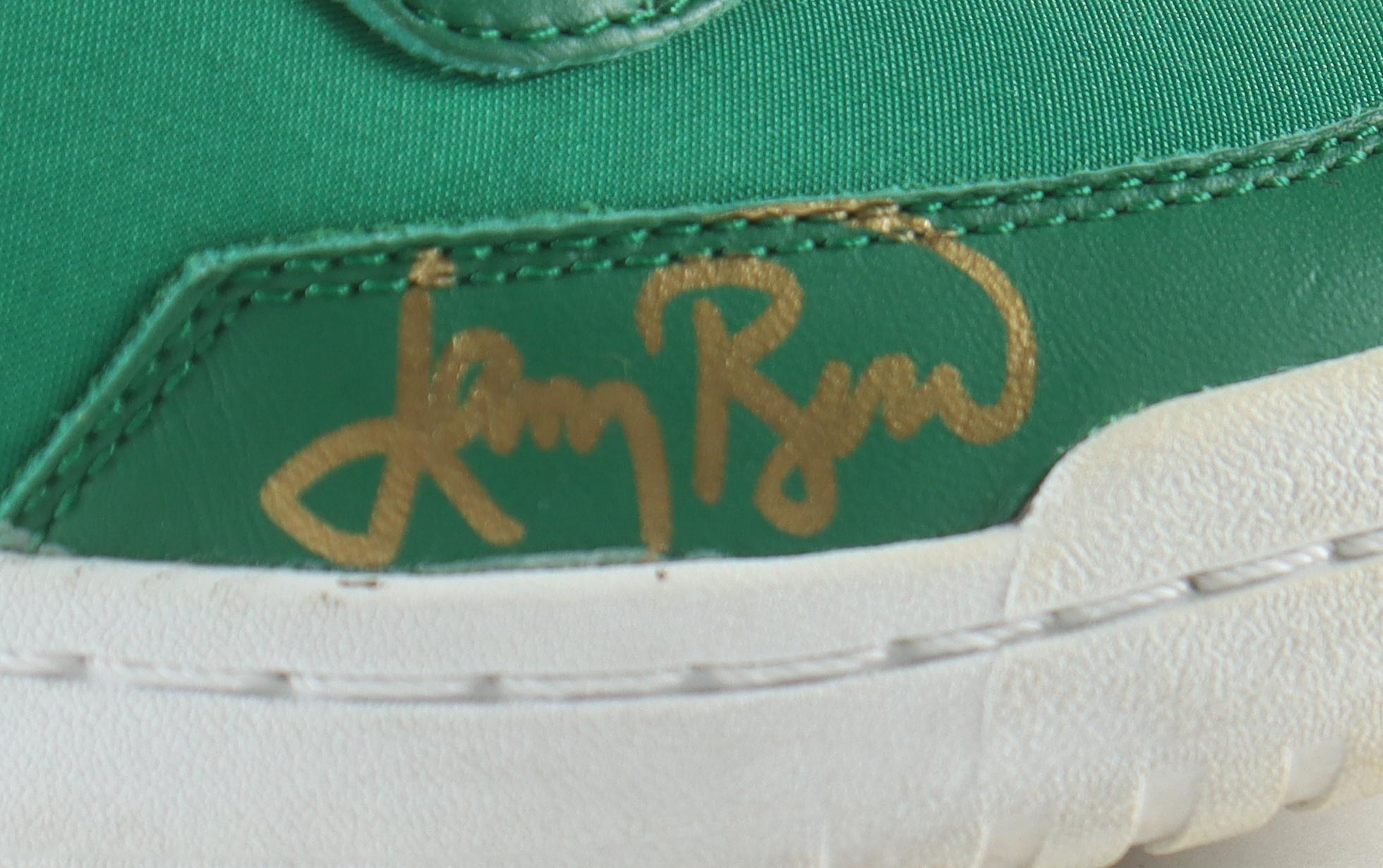Larry Bird Signed Converse Special Edition 1984 Boston Celtics Championship Basketball Shoe with Wood Glass Display Case (PSA) at PristineAuction.com Larry Bird Signed Converse Special Edition 1984 Boston Celtics Championship Basketball Shoe with Wood Glass Display Case (PSA) at PristineAuction.com