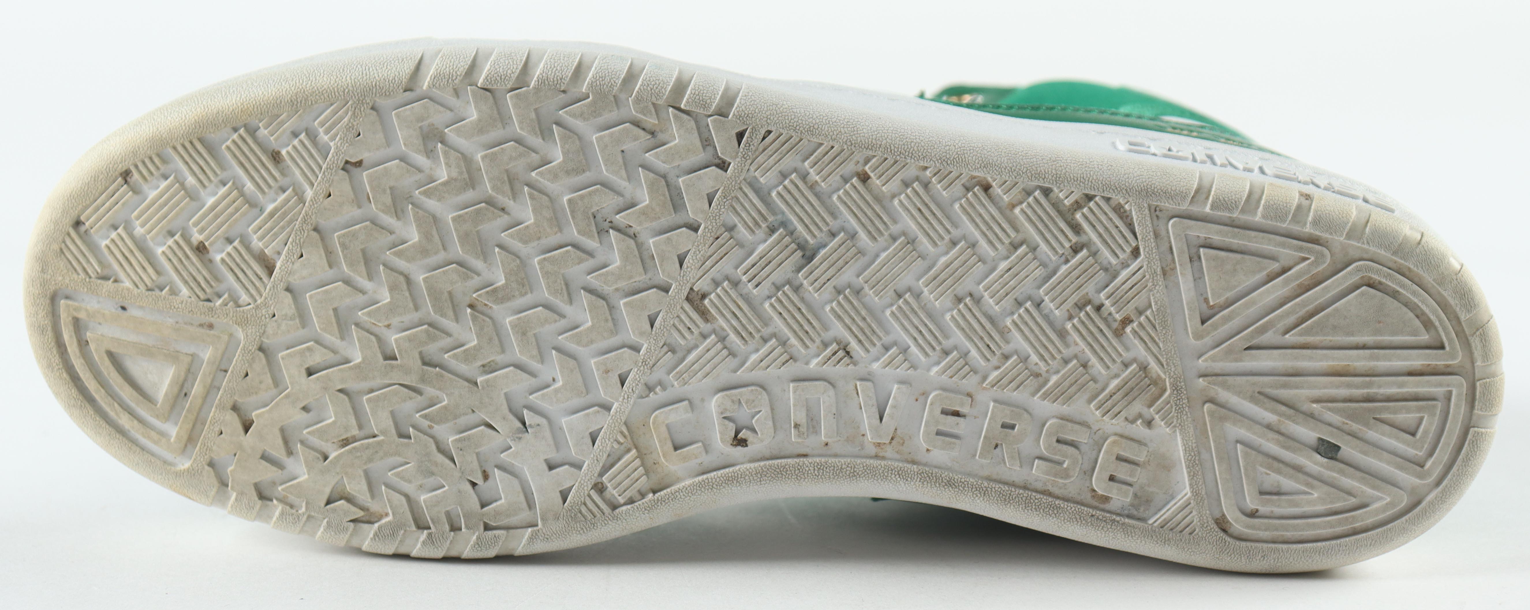 Larry Bird Signed Converse Special Edition 1984 Boston Celtics Championship Basketball Shoe with Wood Glass Display Case (PSA) at PristineAuction.com Larry Bird Signed Converse Special Edition 1984 Boston Celtics Championship Basketball Shoe with Wood Glass Display Case (PSA) at PristineAuction.com