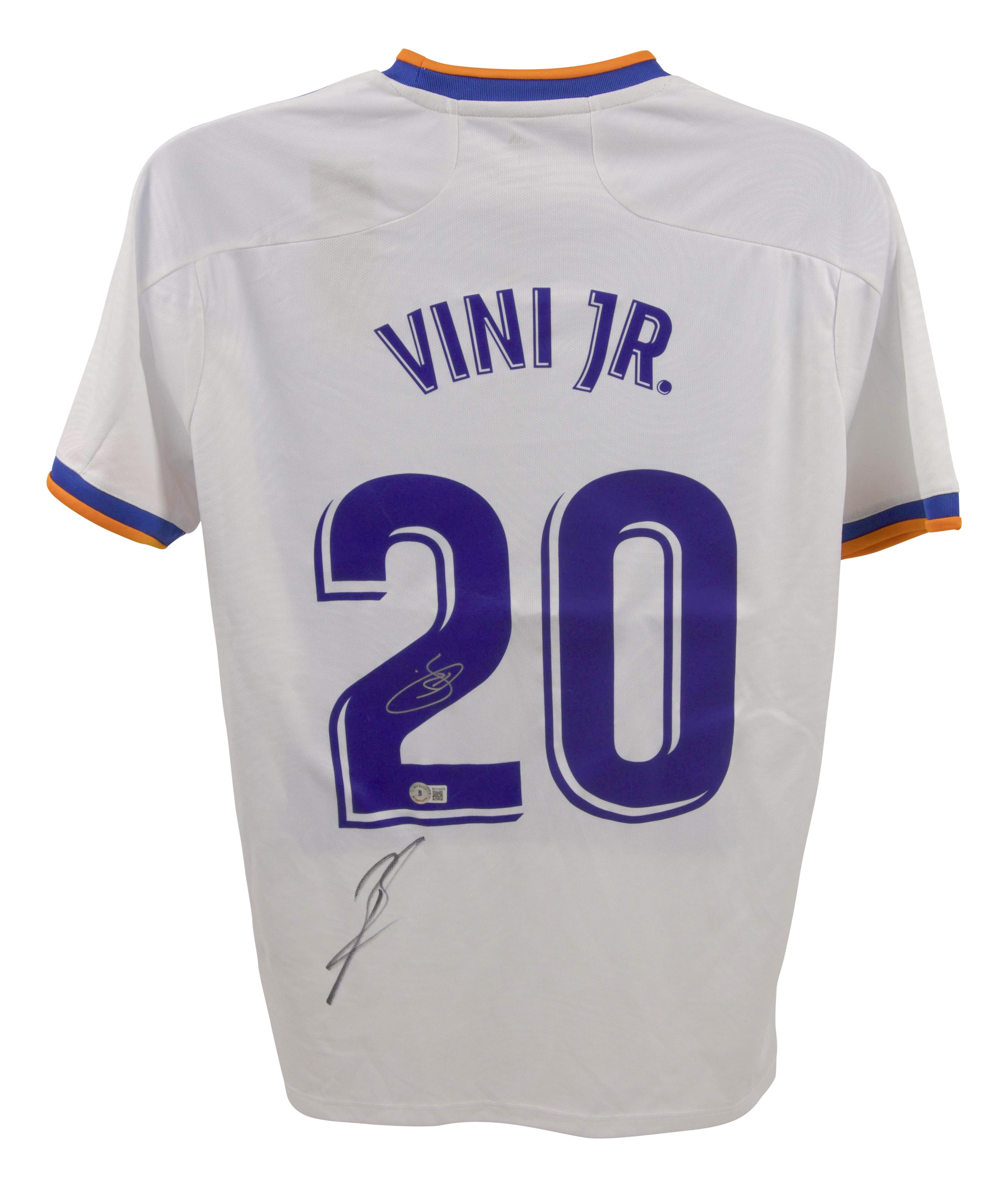 Karim Benzema & Vinicius Jr. Signed Real Madrid Jersey (Beckett) at PristineAuction.com Karim Benzema & Vinicius Jr. Signed Real Madrid Jersey (Beckett) at PristineAuction.com
