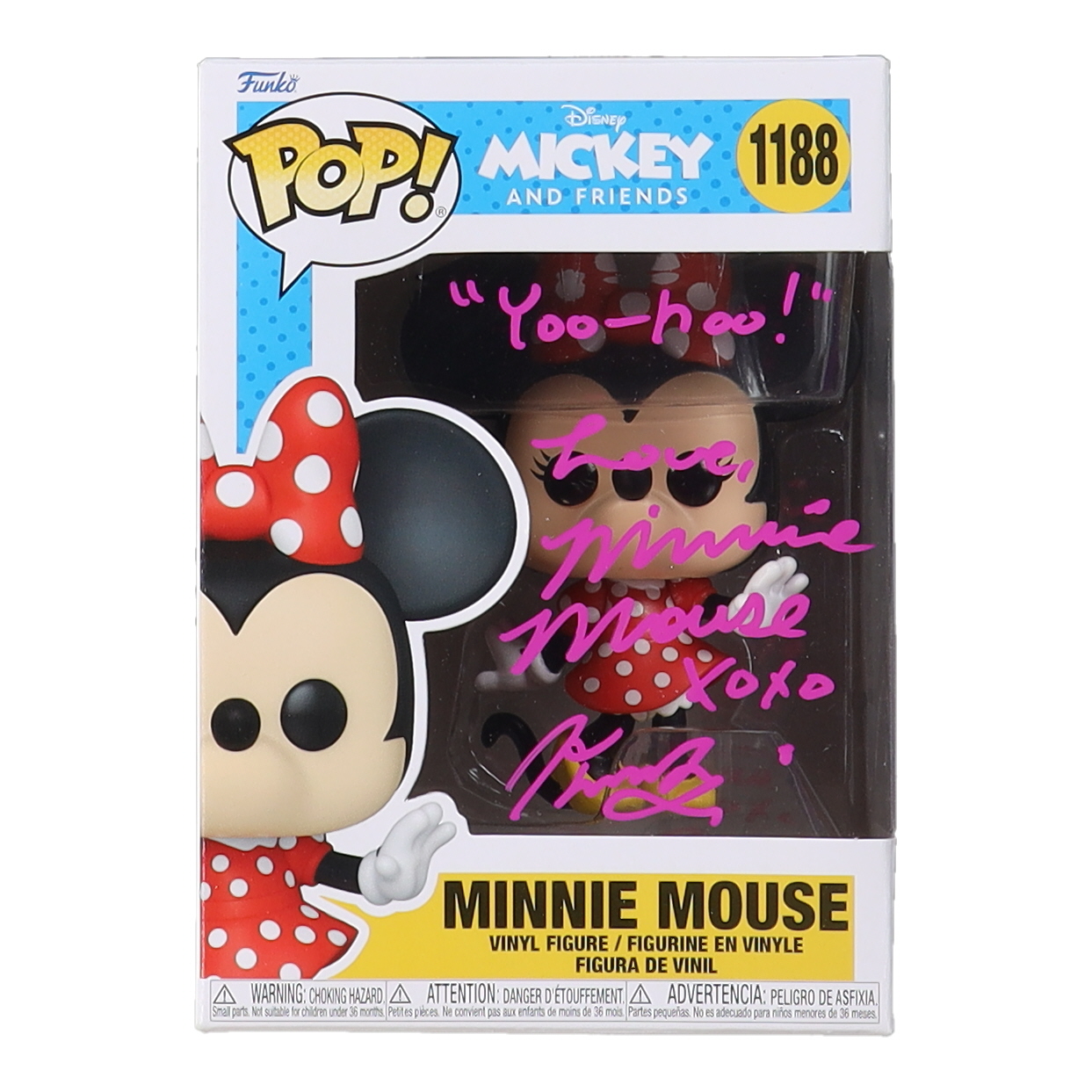 Kaitlyn Robrock Signed "Mickey and Friends" Minnie Mouse #1188 Funko Pop! Vinyl Figure Inscribed "Love, Minnie Mouse", "Yoo-Hoo!" & "Xoxo" (OC Celebrity Marketing) at PristineAuction.com Kaitlyn Robrock Signed "Mickey and Friends" Minnie Mouse #1188 Funko Pop! Vinyl Figure Inscribed "Love, Minnie Mouse", "Yoo-Hoo!" & "Xoxo" (OC Celebrity Marketing) at PristineAuction.com