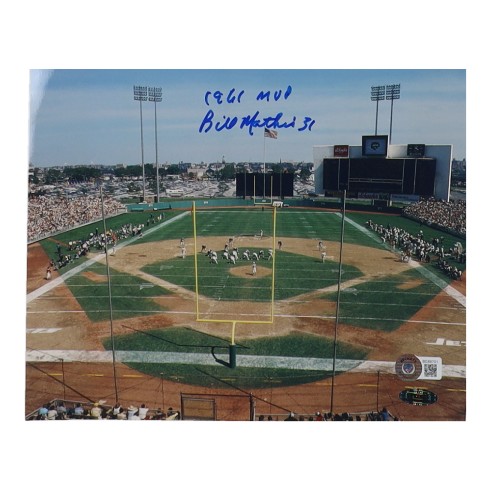 Bill Mathis Signed Jets 8x10 Photo Inscribed 