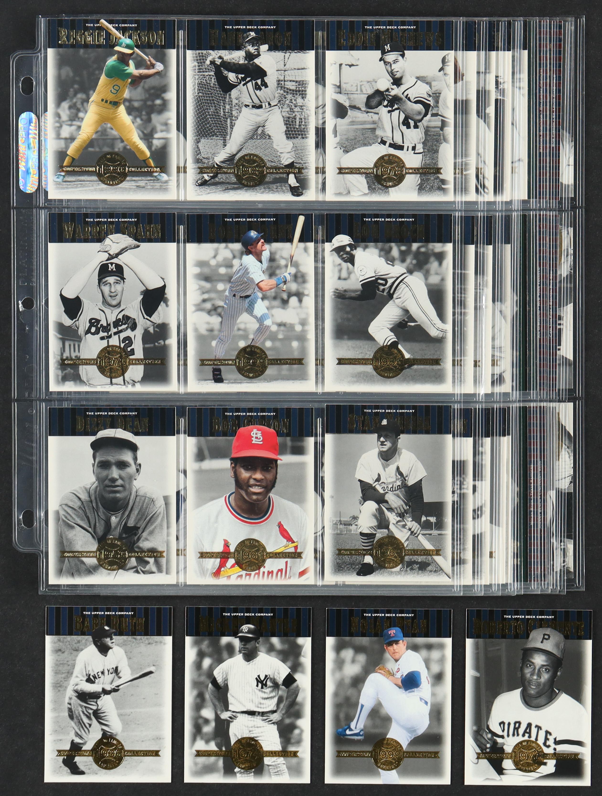 2001 Upper Deck Hall of Famers Baseball Complete Set of (90) Cards with Mickey Mantle #49, Babe Ruth #50, Roberto Clemente #28, Nolan Ryan #33 at PristineAuction.com 2001 Upper Deck Hall of Famers Baseball Complete Set of (90) Cards with Mickey Mantle #49, Babe Ruth #50, Roberto Clemente #28, Nolan Ryan #33 at PristineAuction.com