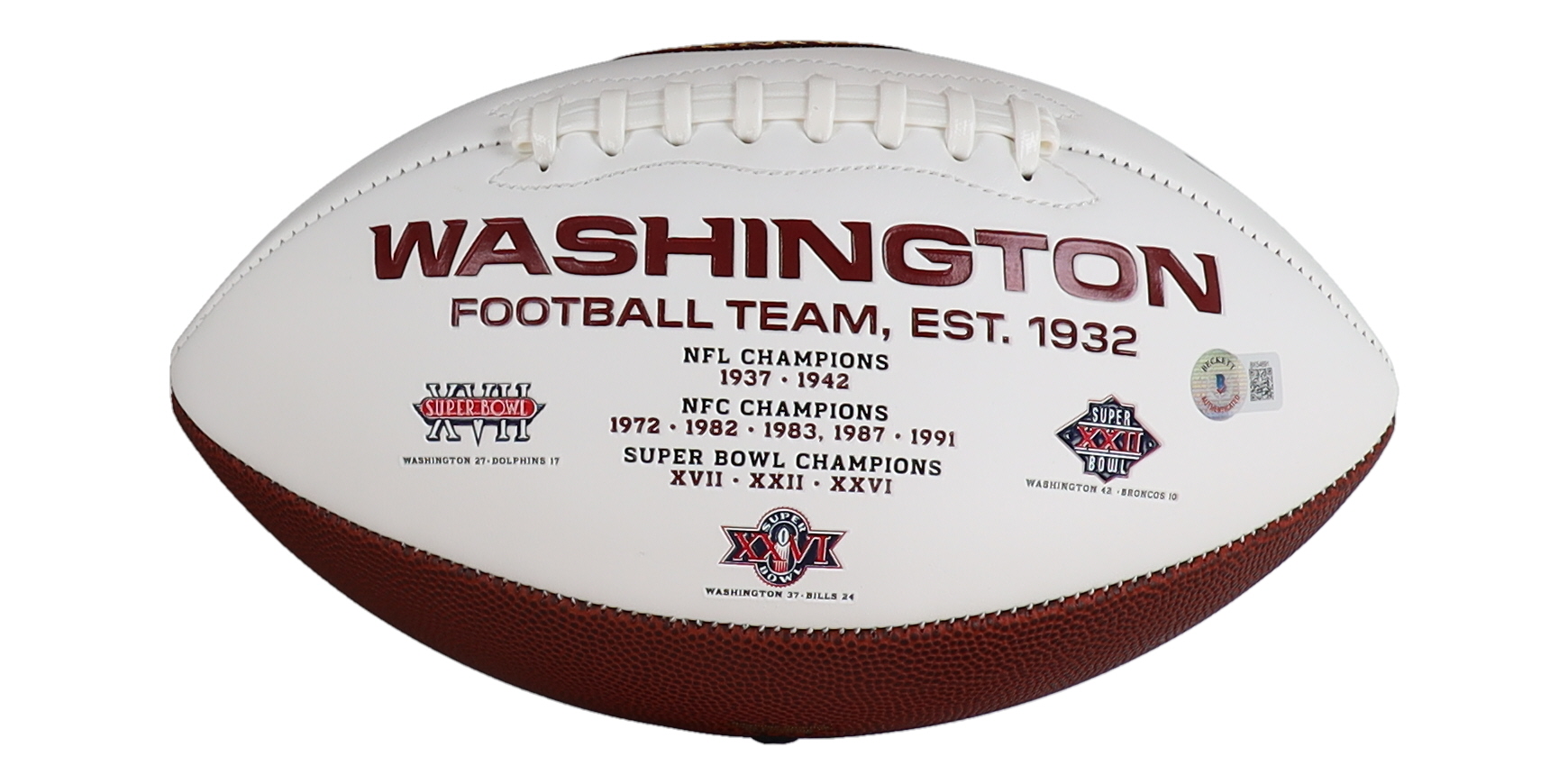 Antonio Gibson Signed Washington Logo Football (Beckett) at PristineAuction.com Antonio Gibson Signed Washington Logo Football (Beckett) at PristineAuction.com