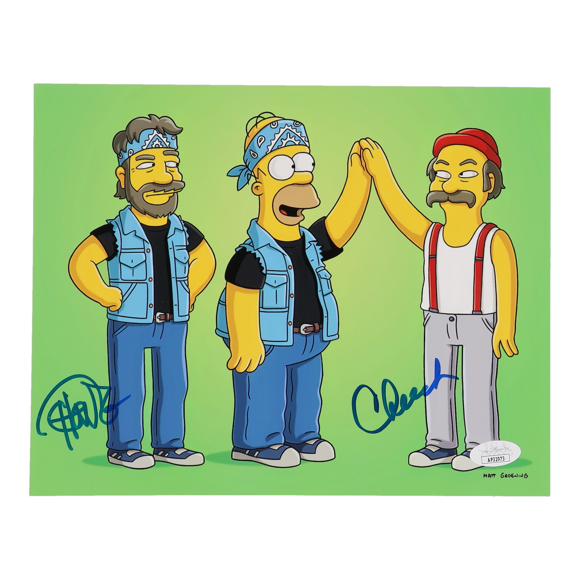 Tommy Chong & Cheech Marin Signed "The Simpsons" 8x10 Photo (JSA) at PristineAuction.com Tommy Chong & Cheech Marin Signed "The Simpsons" 8x10 Photo (JSA) at PristineAuction.com