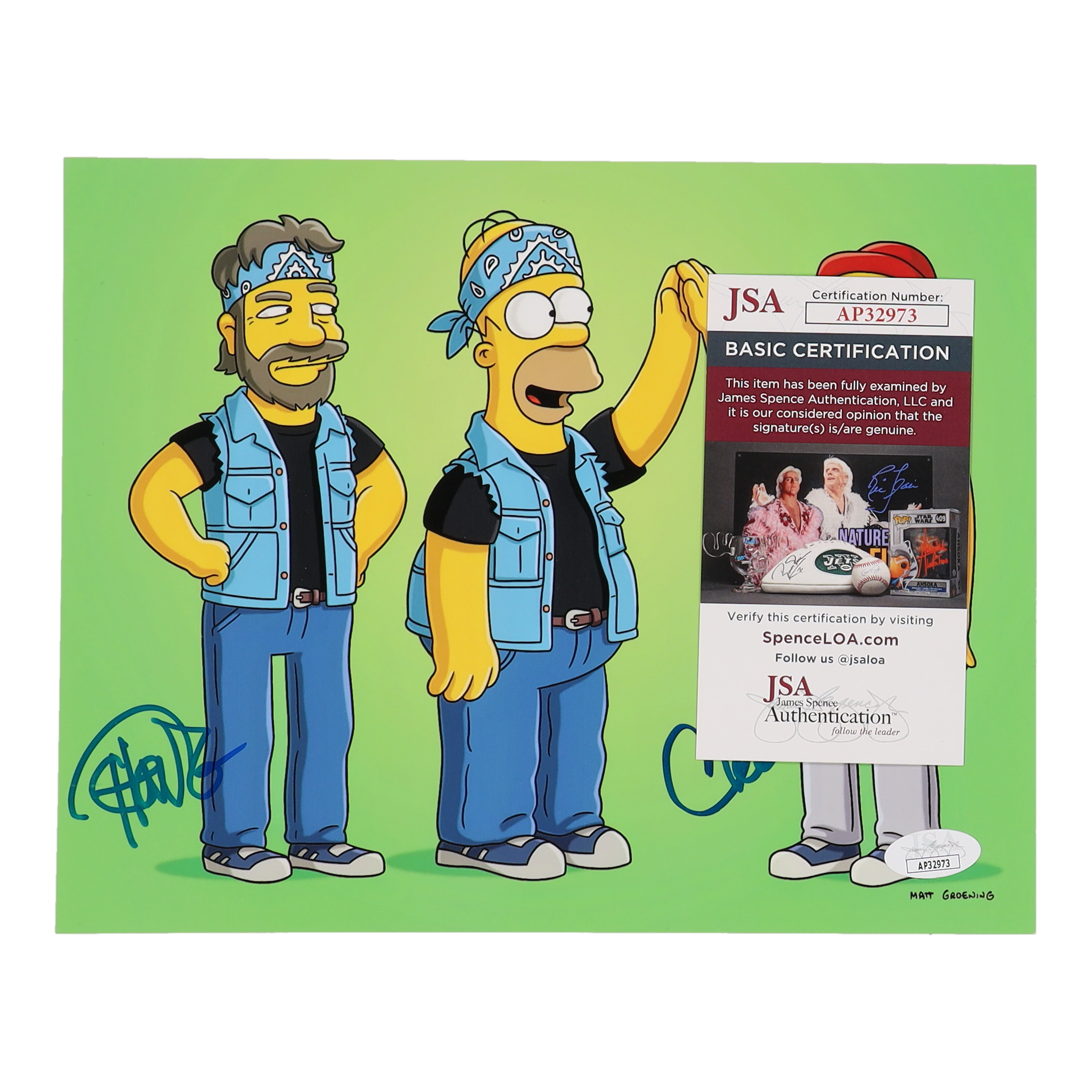 Tommy Chong & Cheech Marin Signed "The Simpsons" 8x10 Photo (JSA) at PristineAuction.com Tommy Chong & Cheech Marin Signed "The Simpsons" 8x10 Photo (JSA) at PristineAuction.com
