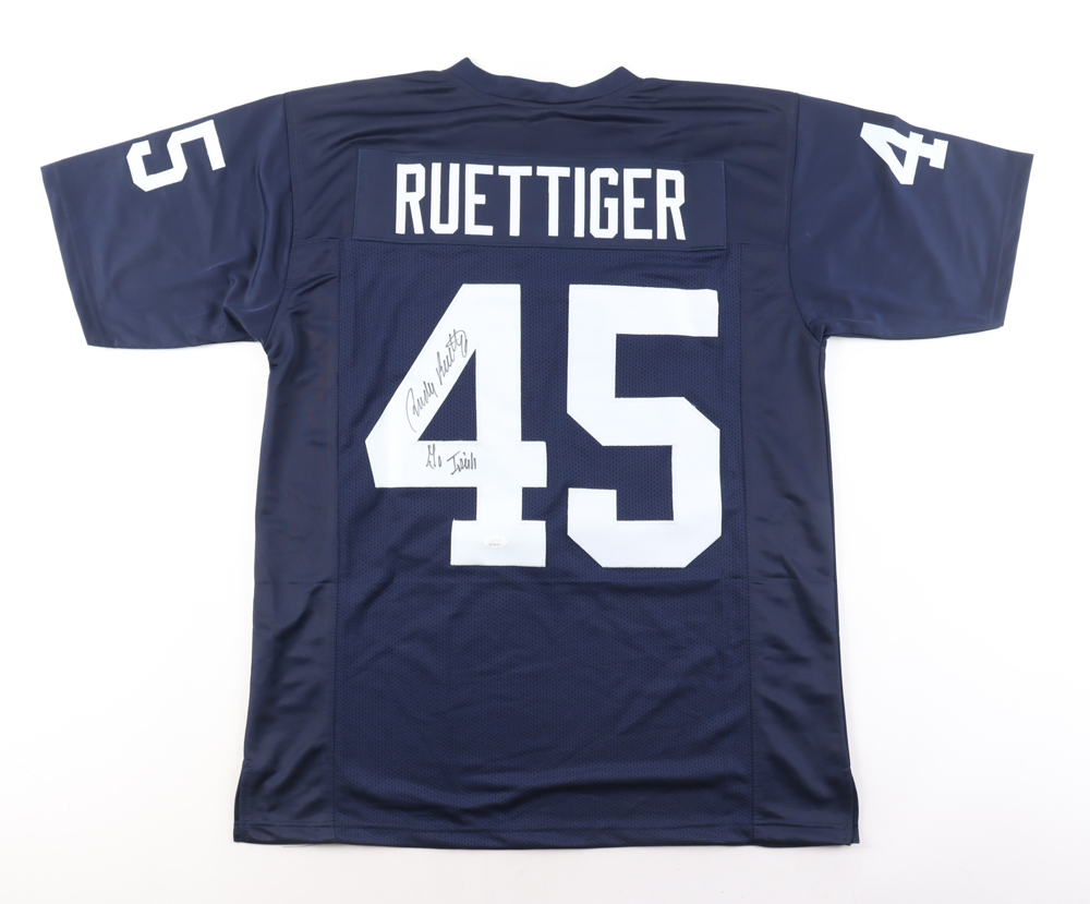 Rudy Ruettiger Signed Jersey Inscribed "Go Irish" (JSA) at PristineAuction.com Rudy Ruettiger Signed Jersey Inscribed "Go Irish" (JSA) at PristineAuction.com