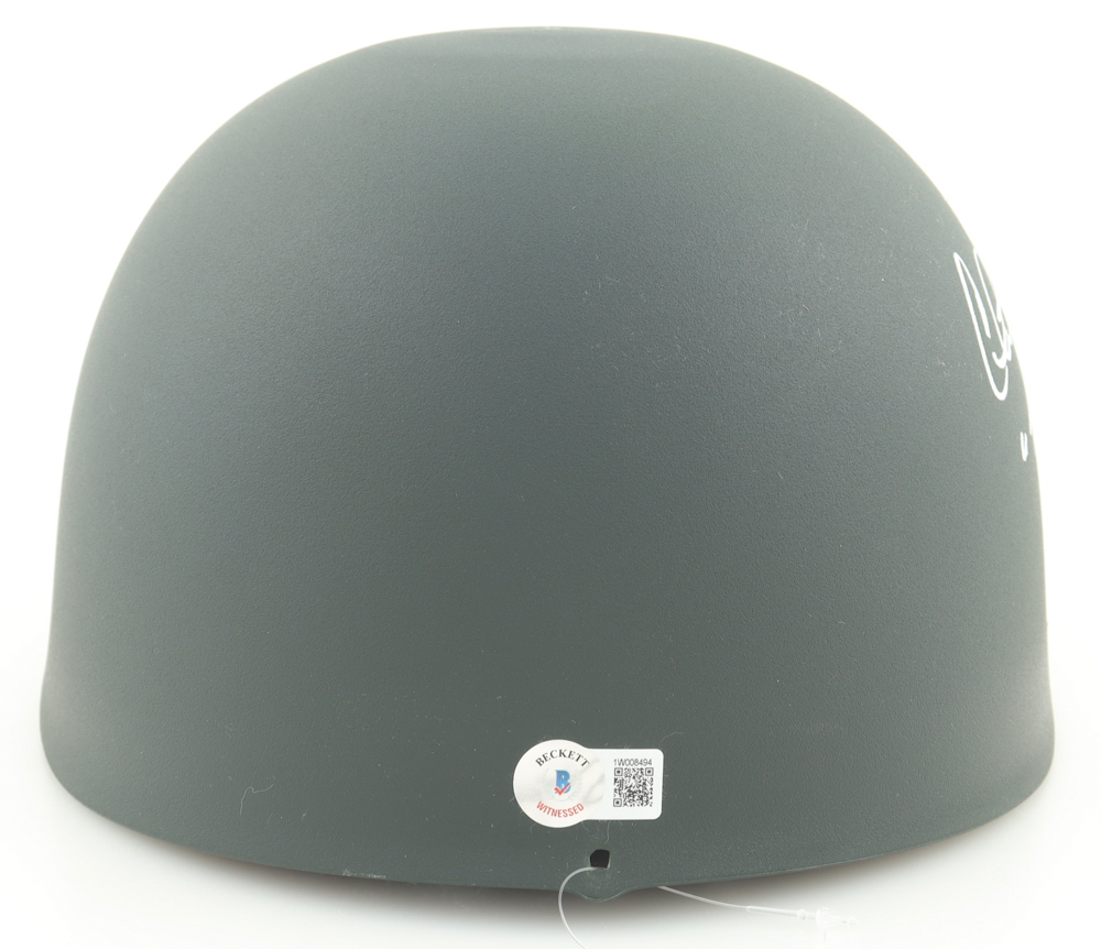 Charlie Sheen Signed "Platoon" Army Helmet Inscribed "Taylor" (Beckett) at PristineAuction.com Charlie Sheen Signed "Platoon" Army Helmet Inscribed "Taylor" (Beckett) at PristineAuction.com