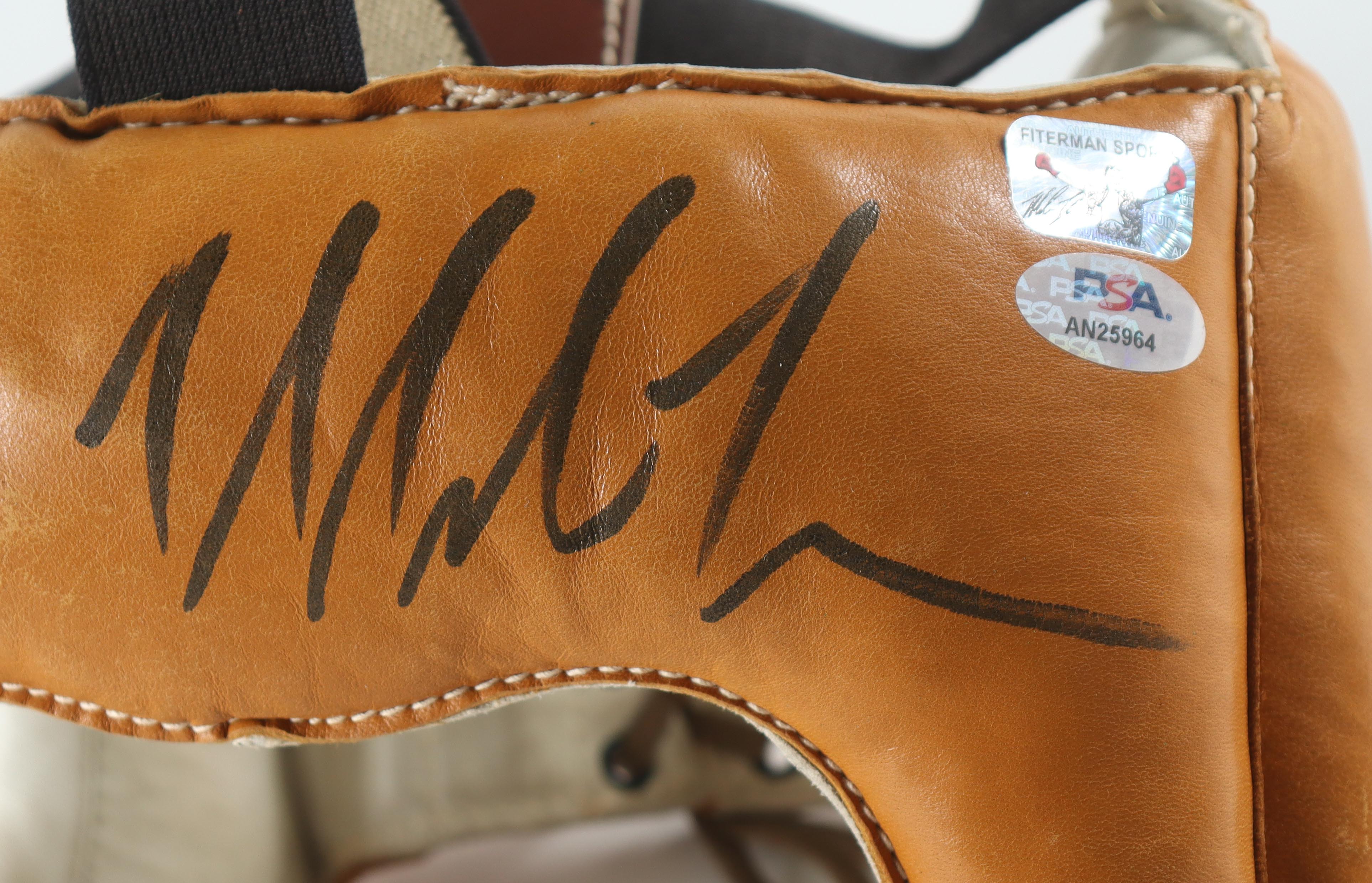 Mike Tyson Signed Vintage 1955 Vintage Reach All Leather Head Gear (PSA & Tyson) at PristineAuction.com Mike Tyson Signed Vintage 1955 Vintage Reach All Leather Head Gear (PSA & Tyson) at PristineAuction.com