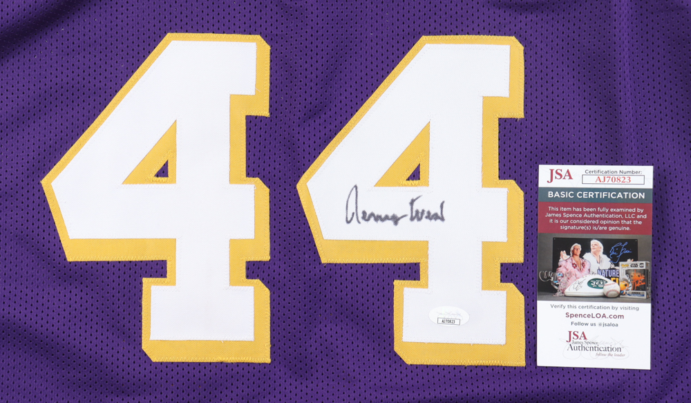 Jerry West Signed Jersey (JSA) at PristineAuction.com Jerry West Signed Jersey (JSA) at PristineAuction.com