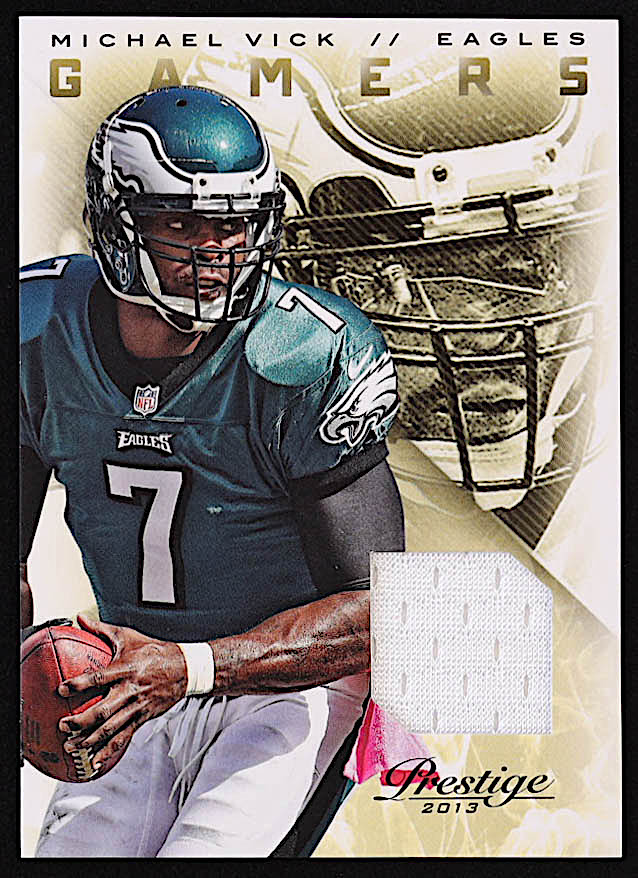 Michael Vick 2013 Prestige Gamers Materials #71 at PristineAuction.com Michael Vick 2013 Prestige Gamers Materials #71 at PristineAuction.com