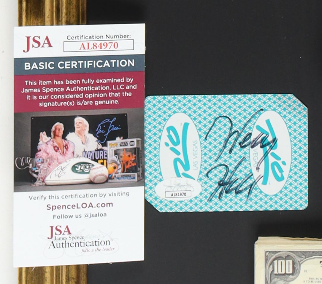 Henry Hill Signed "Goodfellas" Custom Framed Playing Card Display with Poster Print & Replica Prop Pistol (JSA) at PristineAuction.com Henry Hill Signed "Goodfellas" Custom Framed Playing Card Display with Poster Print & Replica Prop Pistol (JSA) at PristineAuction.com