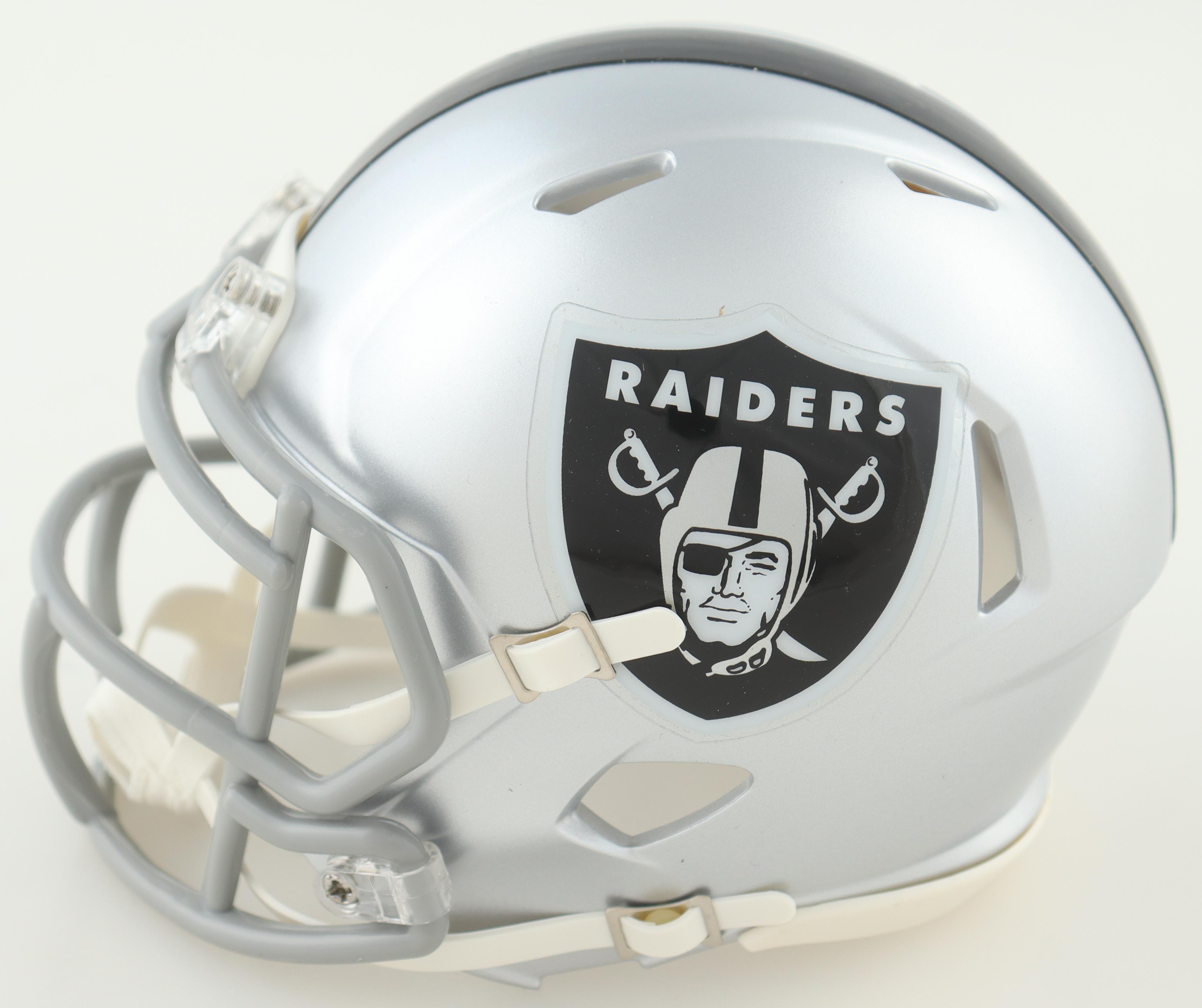 Maxx Crosby Signed Raiders Speed Mini Helmet (JSA & OKAuthentics) at PristineAuction.com Maxx Crosby Signed Raiders Speed Mini Helmet (JSA & OKAuthentics) at PristineAuction.com