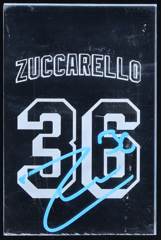 Mats Zuccarello Signed Game-Used 4x6 Etched Plexiglass Piece (Steiner) at PristineAuction.com Mats Zuccarello Signed Game-Used 4x6 Etched Plexiglass Piece (Steiner) at PristineAuction.com
