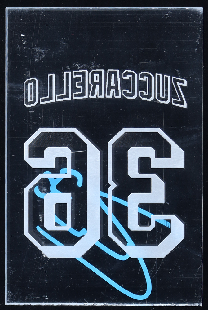 Mats Zuccarello Signed Game-Used 4x6 Etched Plexiglass Piece (Steiner) at PristineAuction.com Mats Zuccarello Signed Game-Used 4x6 Etched Plexiglass Piece (Steiner) at PristineAuction.com