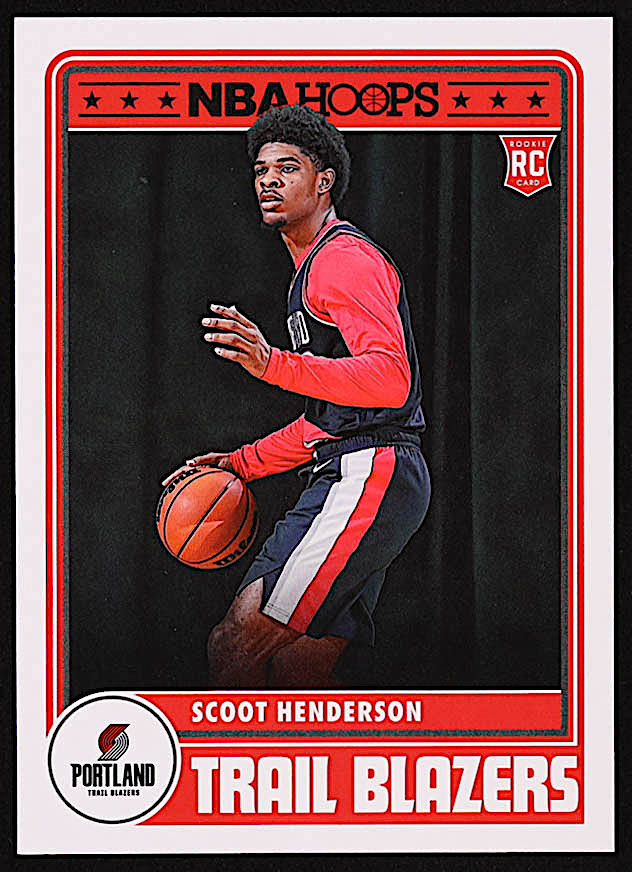 Scoot Henderson 2023-24 Hoops #297 RC at PristineAuction.com Scoot Henderson 2023-24 Hoops #297 RC at PristineAuction.com