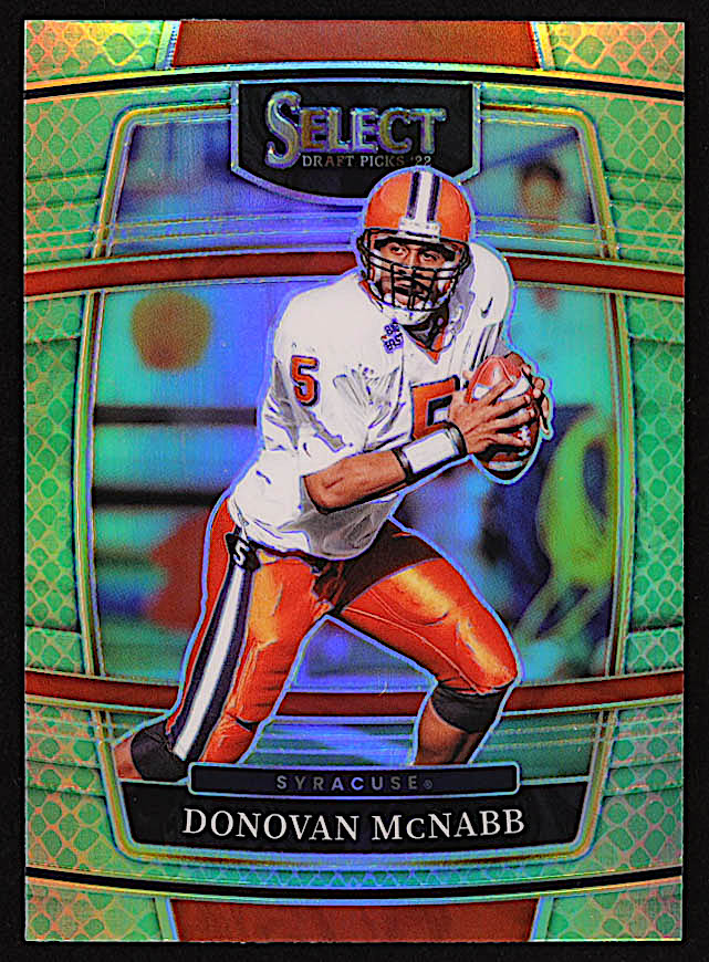 Donovan McNabb 2022 Select Draft Picks Prizms Dragon Scale #63 at PristineAuction.com Donovan McNabb 2022 Select Draft Picks Prizms Dragon Scale #63 at PristineAuction.com