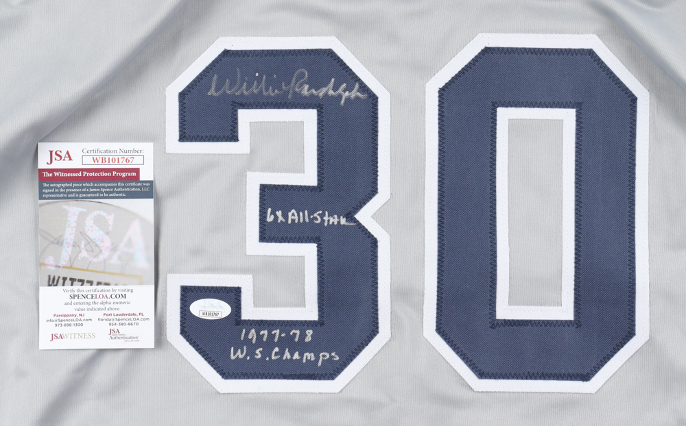 Willie Randolph Signed Jersey Inscribed "6x All-Star" & "1977-78 W.S. Champs" (JSA) at PristineAuction.com Willie Randolph Signed Jersey Inscribed "6x All-Star" & "1977-78 W.S. Champs" (JSA) at PristineAuction.com