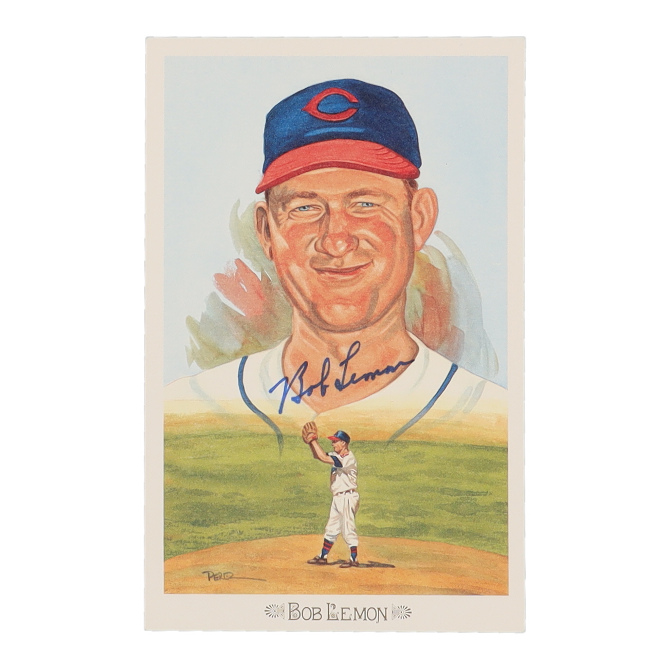 Bob Lemon Signed LE 1989 Perez-Steele Celebration Postcard #25 (JSA) at PristineAuction.com Bob Lemon Signed LE 1989 Perez-Steele Celebration Postcard #25 (JSA) at PristineAuction.com