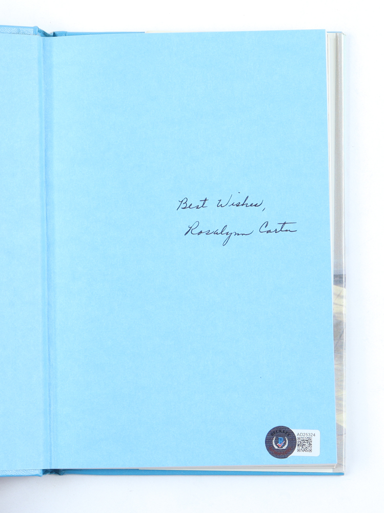 Rosalynn Carter Signed "Rosalynn Friends and First Lady" Hard-Cover Book Inscribed "Best Wishes" (Beckett) at PristineAuction.com Rosalynn Carter Signed "Rosalynn Friends and First Lady" Hard-Cover Book Inscribed "Best Wishes" (Beckett) at PristineAuction.com