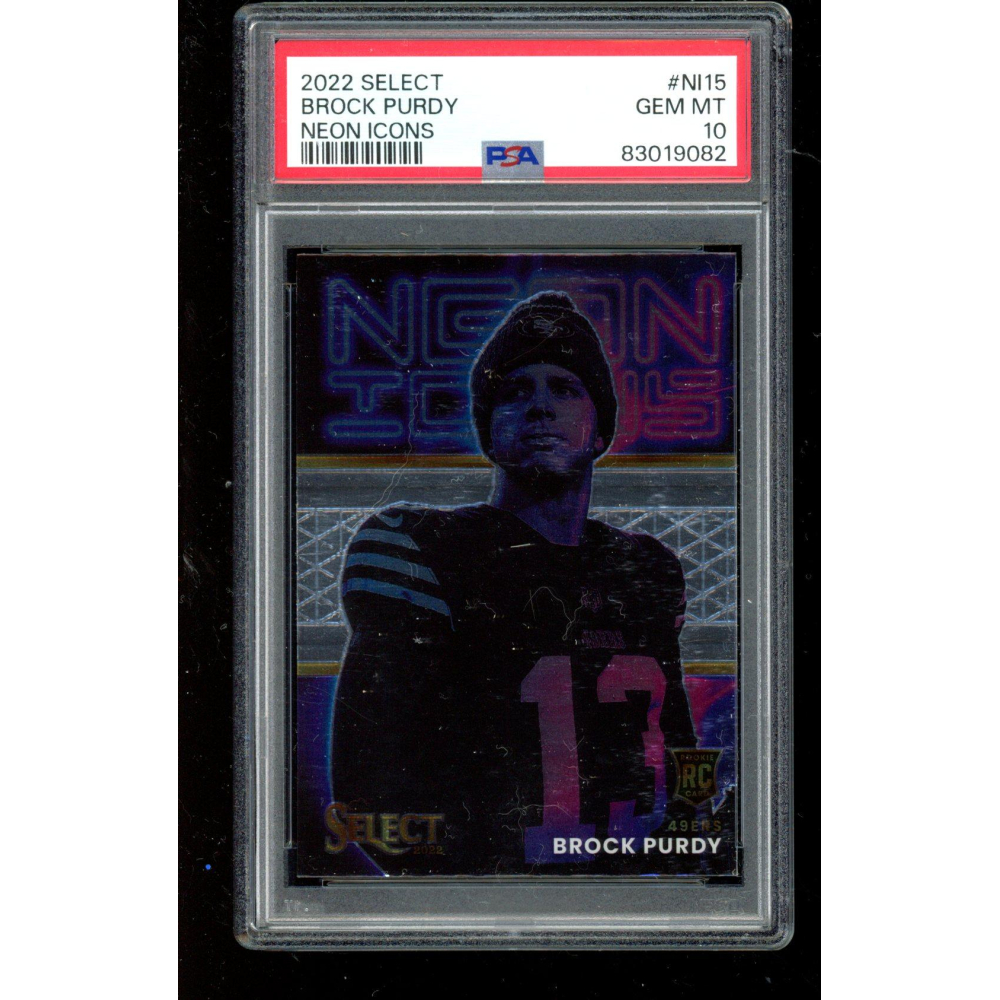 Brock Purdy 2022 Select Neon Icons 15 Psa 10 Pristine Auction