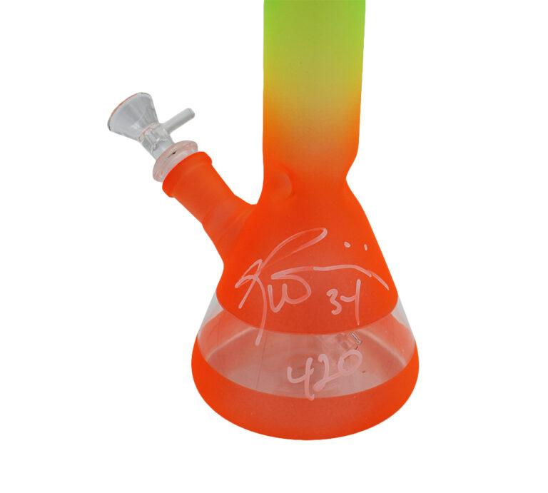 Ricky Williams Signed Glass Bong Inscribed "420" (Radtke) at PristineAuction.com Ricky Williams Signed Glass Bong Inscribed "420" (Radtke) at PristineAuction.com